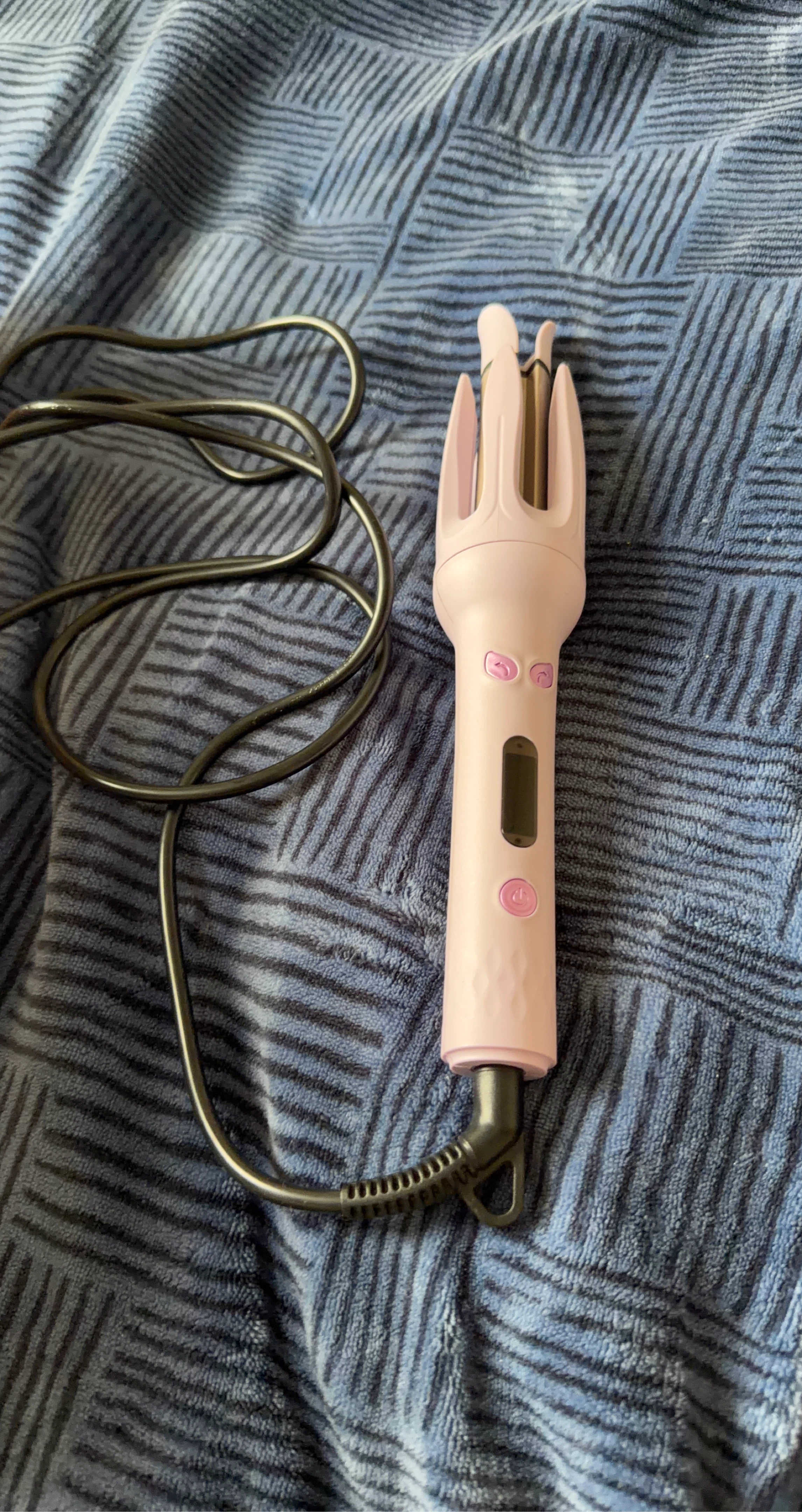 Pink Automatic Hair Curler