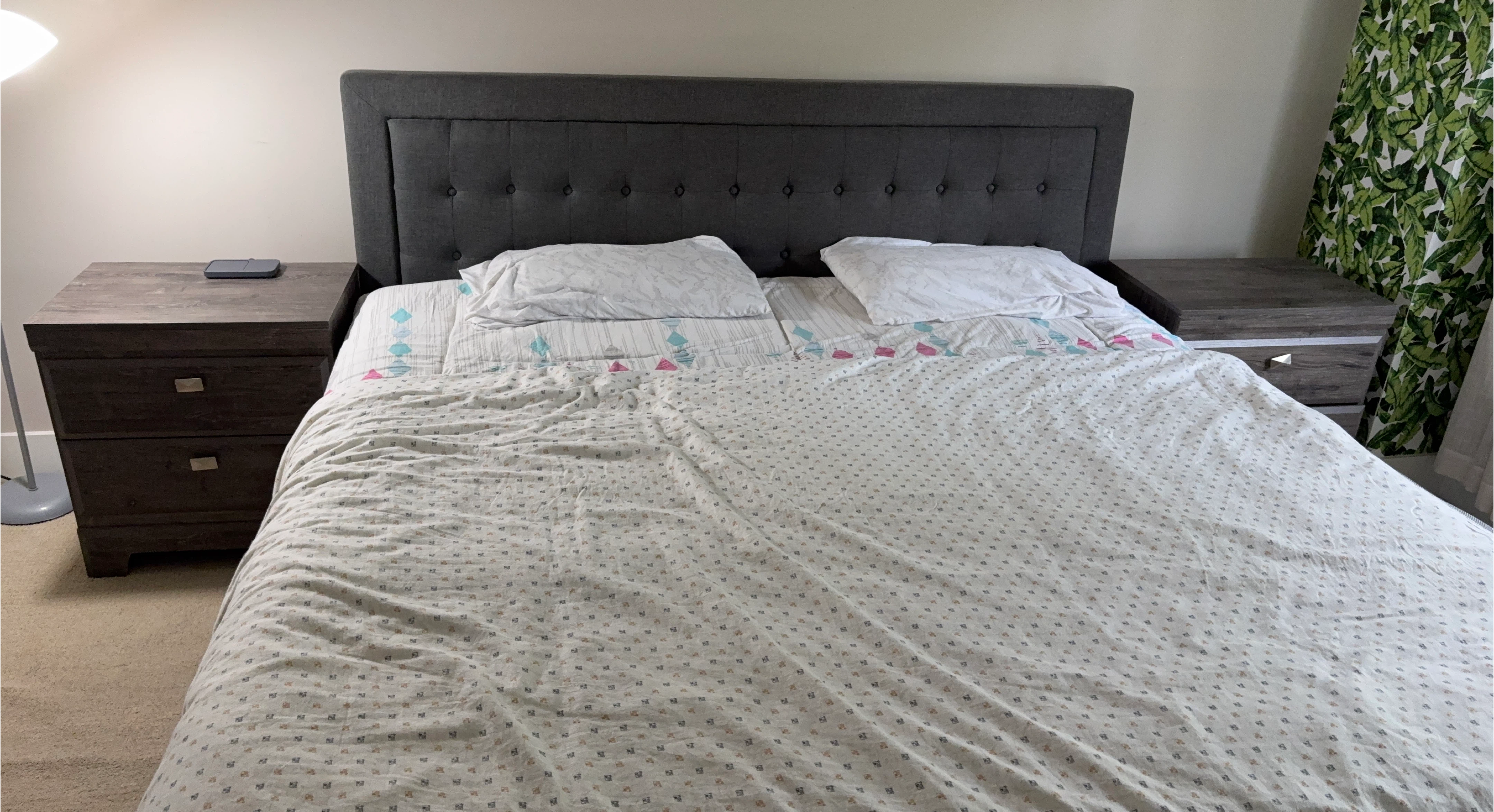 King size bed frame ( mattress free)