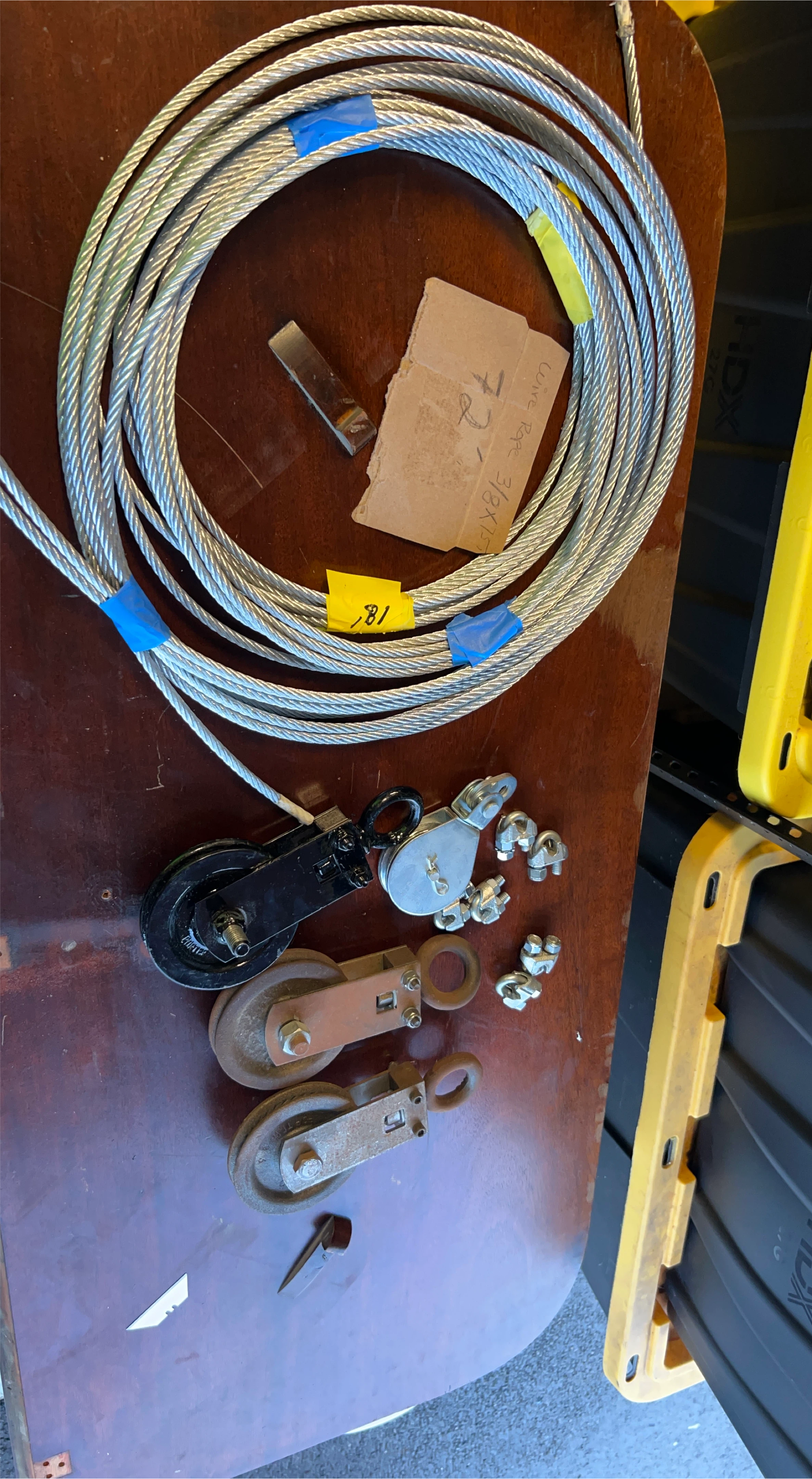 Wire Rope Pulley System Set