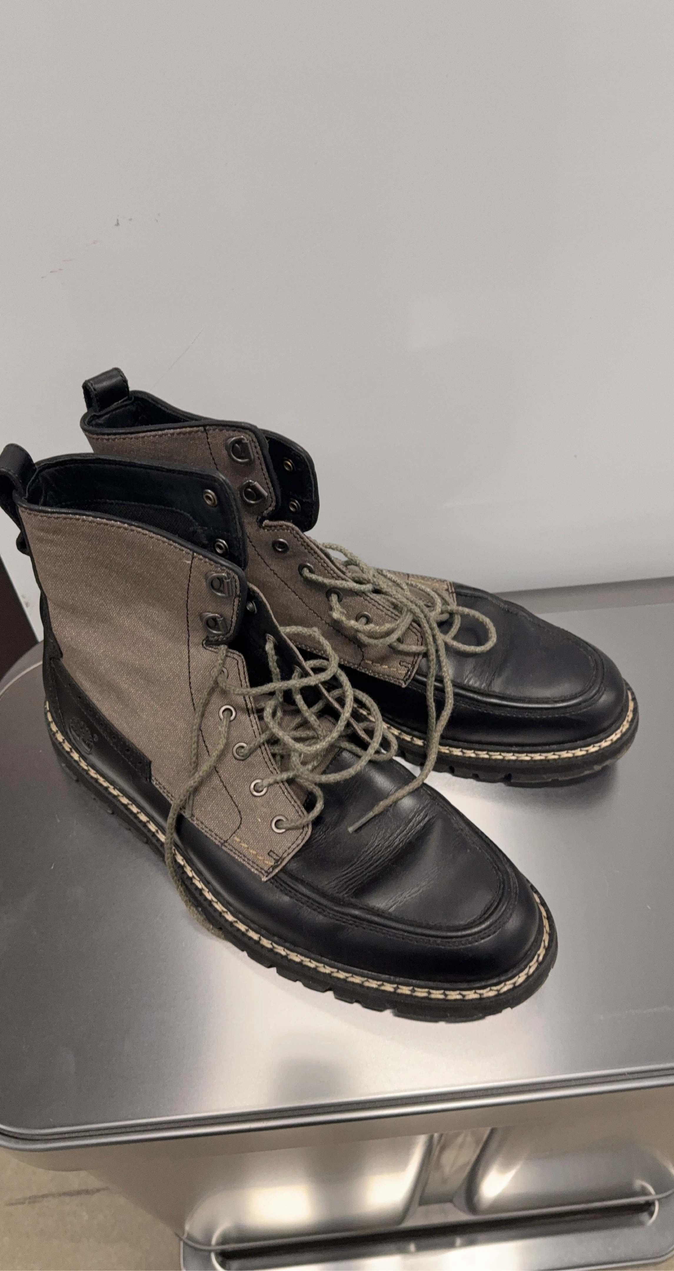 Timberland Leather and Canvas Boots