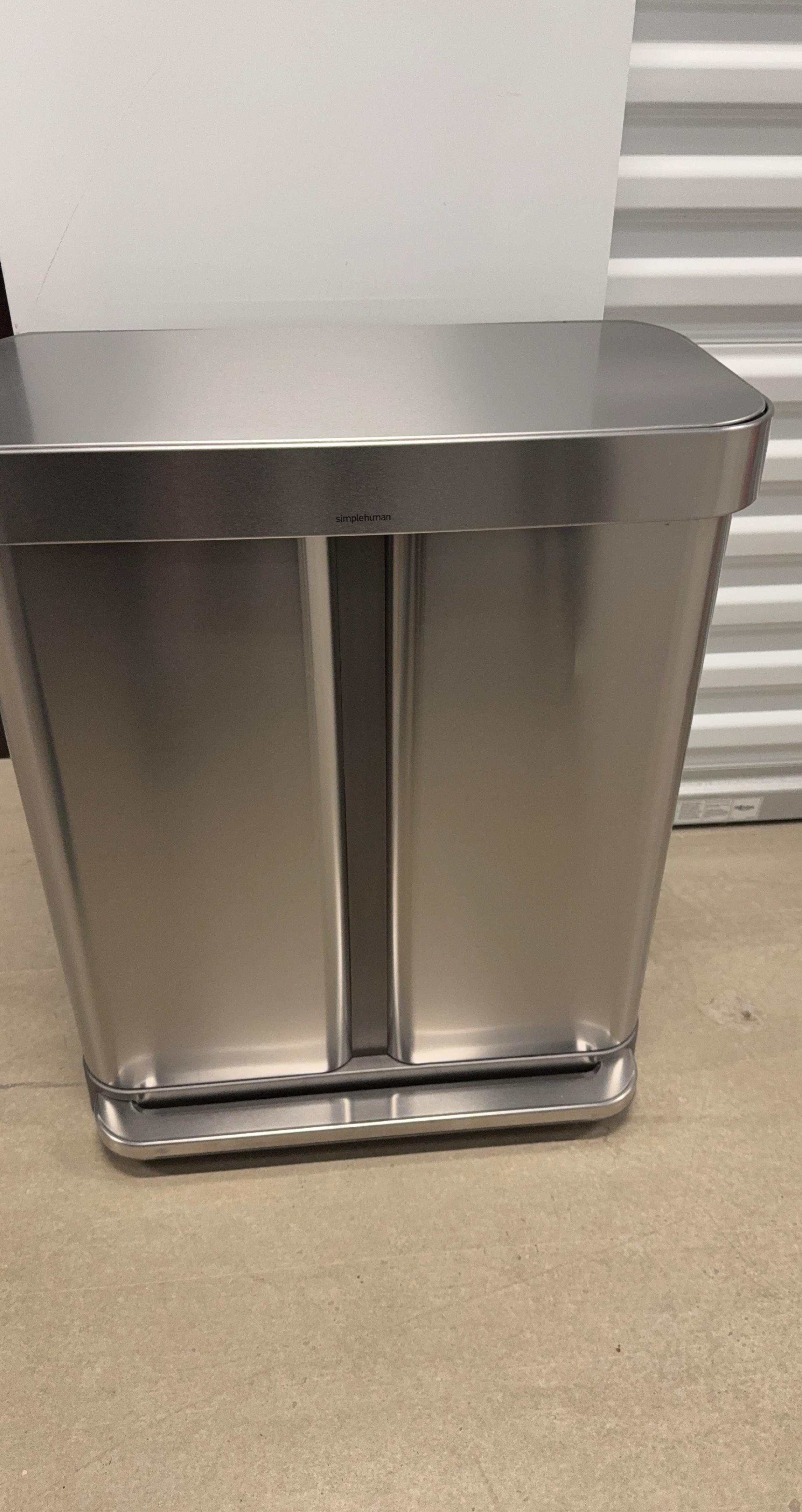 simplehuman Dual Compartment Step Trash Can