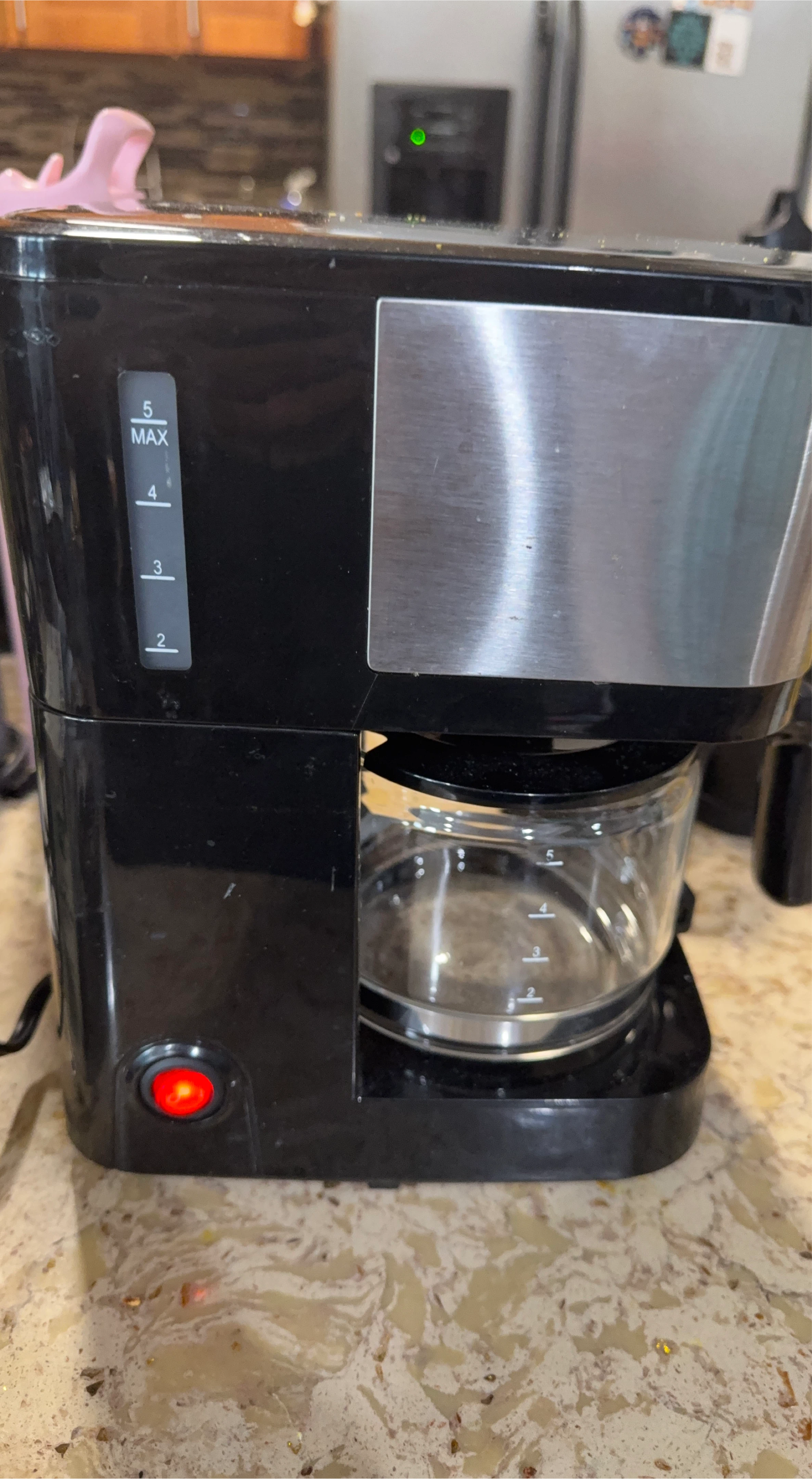 Black 5-Cup Coffee Maker