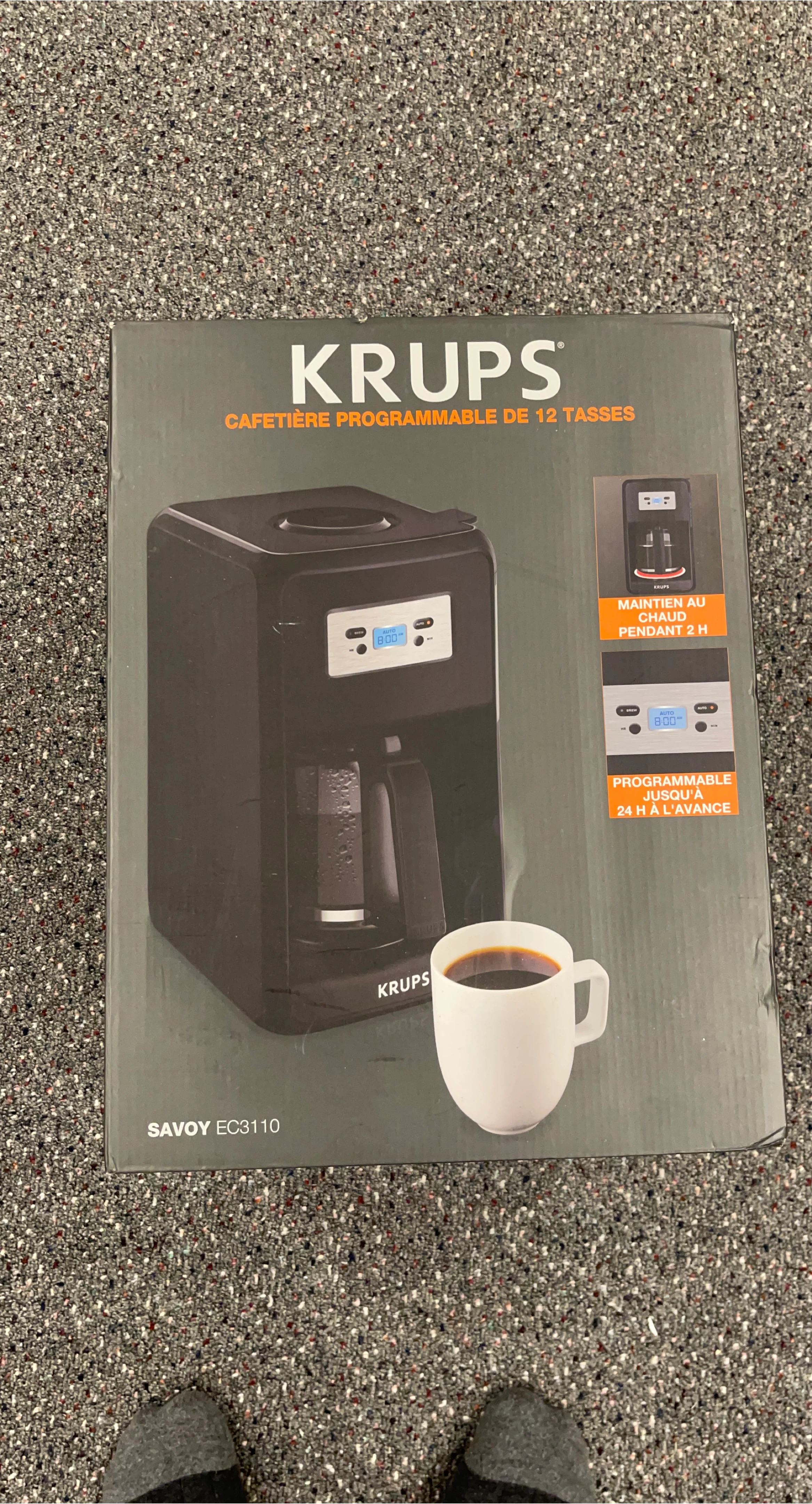 Krups Savoy 12-Cup Programmable Coffee Maker EC3110