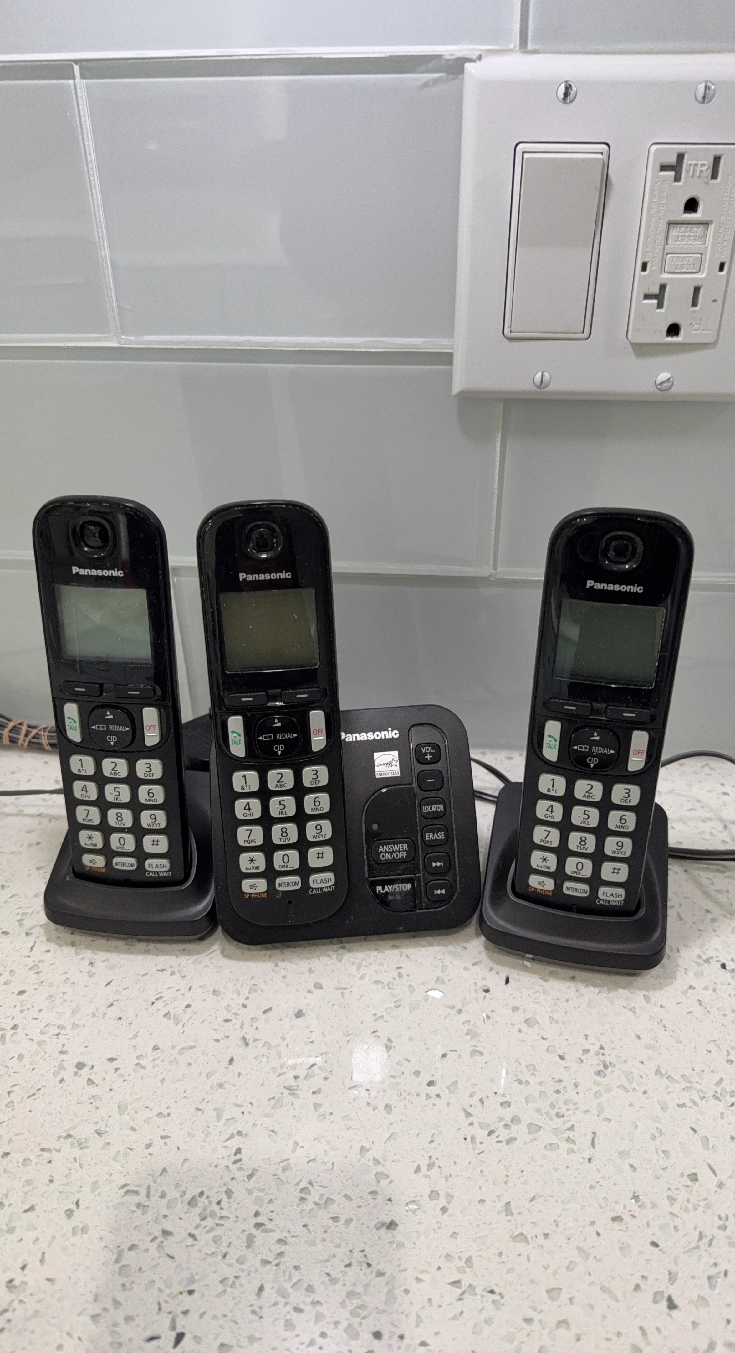 Panasonic Cordless Phone System - 3 Handsets