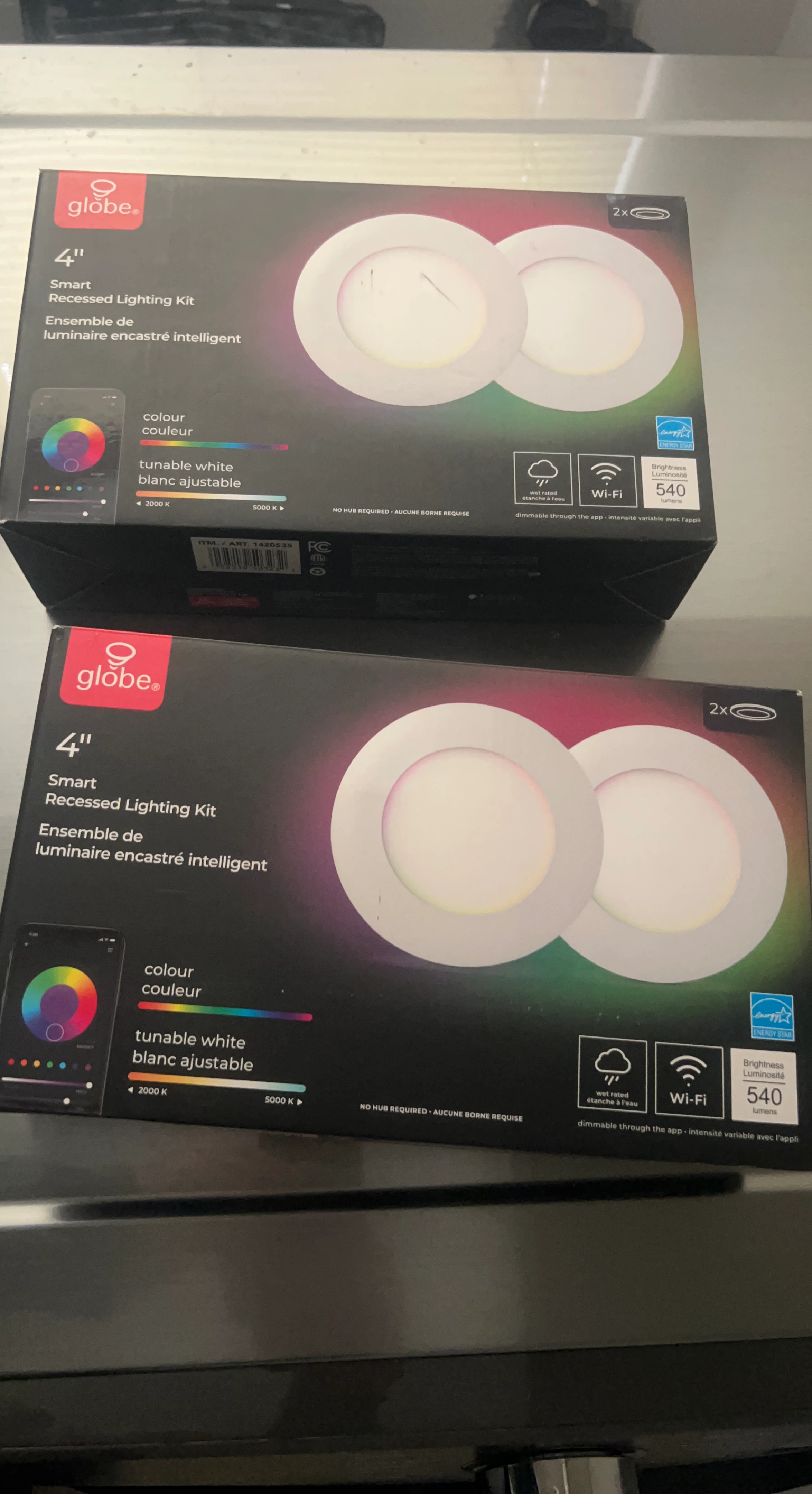 Globe 4" Smart Recessed Lighting Kit (2 Pack)