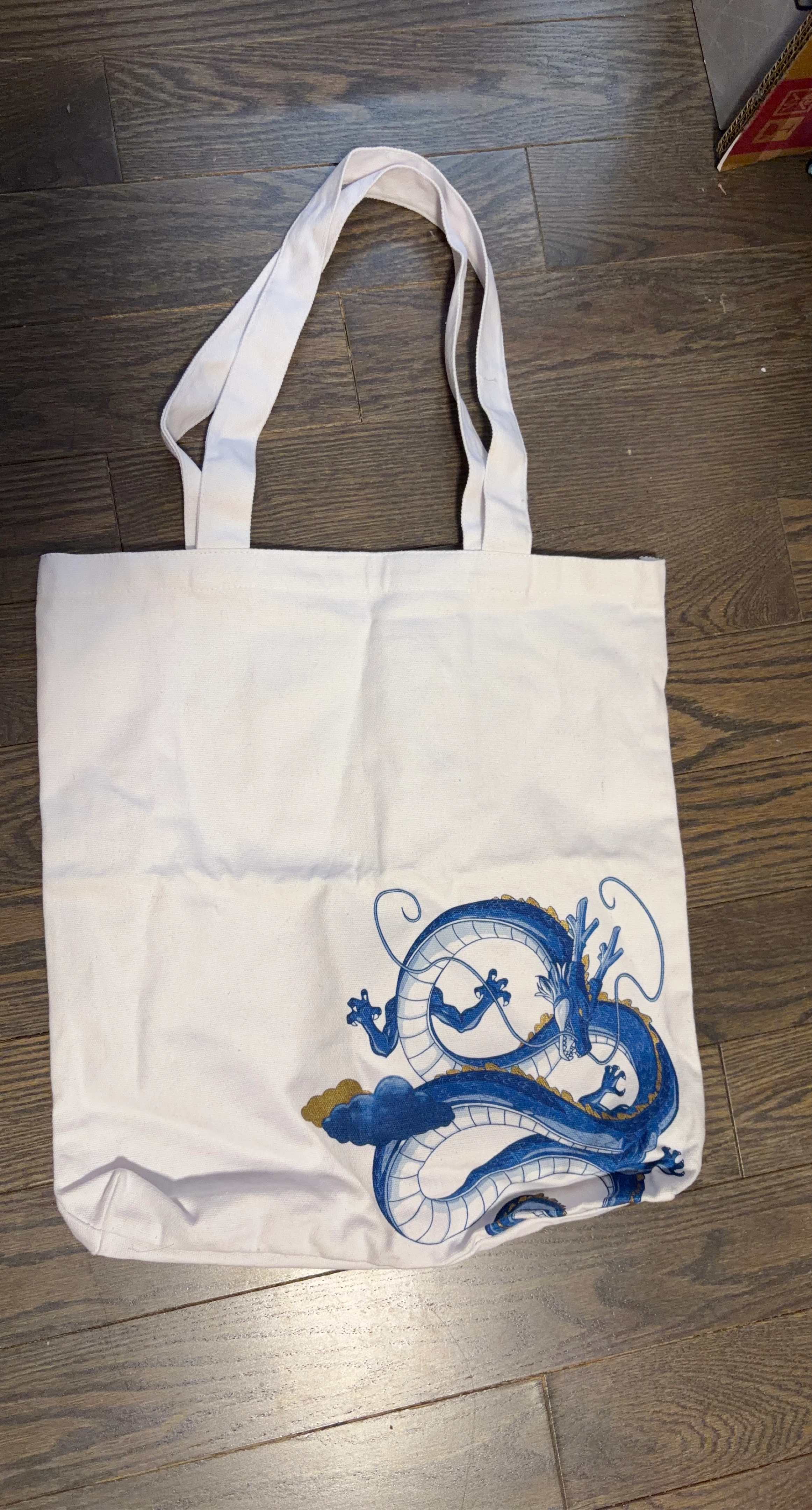 The Dragon Ball Shenron White Tote Bag