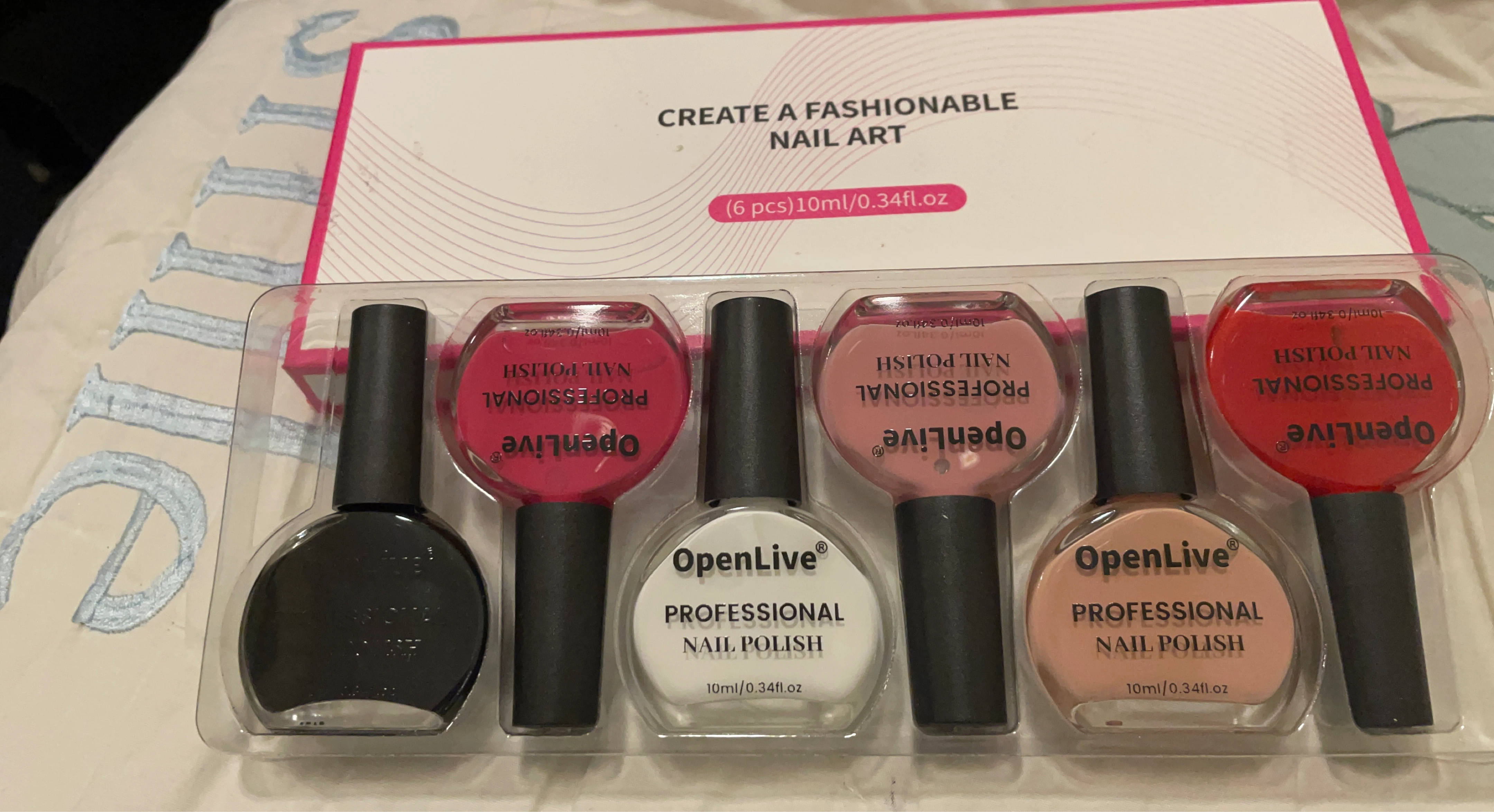 OpenLive Professional Nail Polish Set (6 pcs)