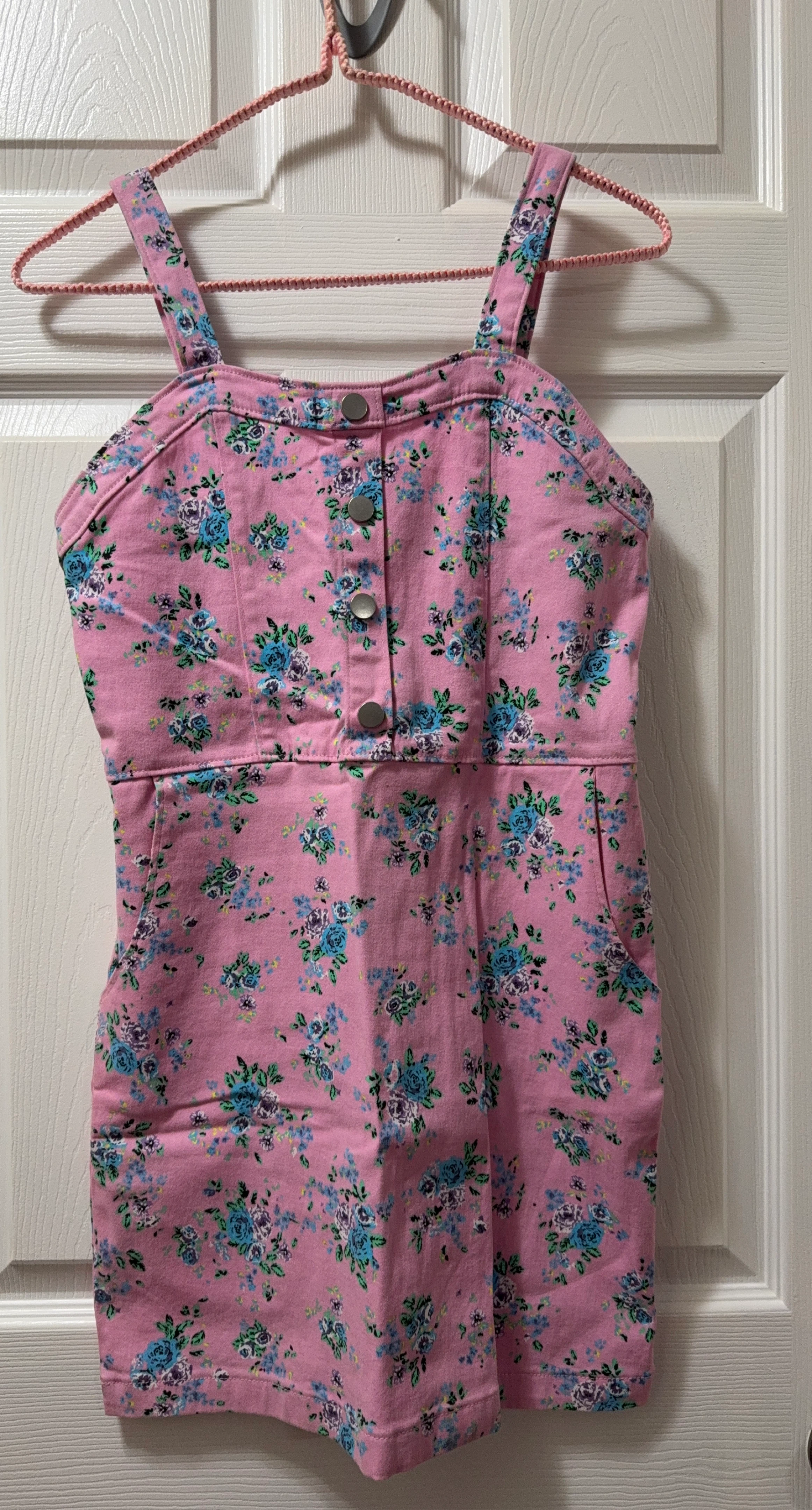 Children’s Pink Floral Jumper Dress
