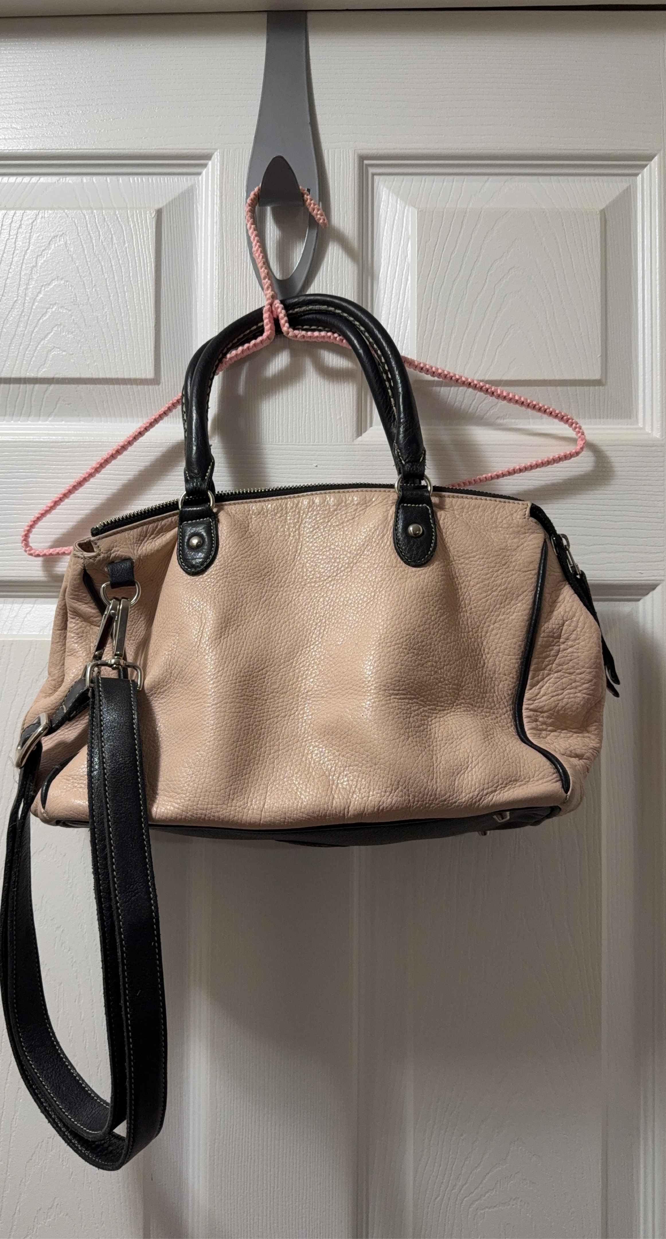 Roots Leather Shoulder Bag