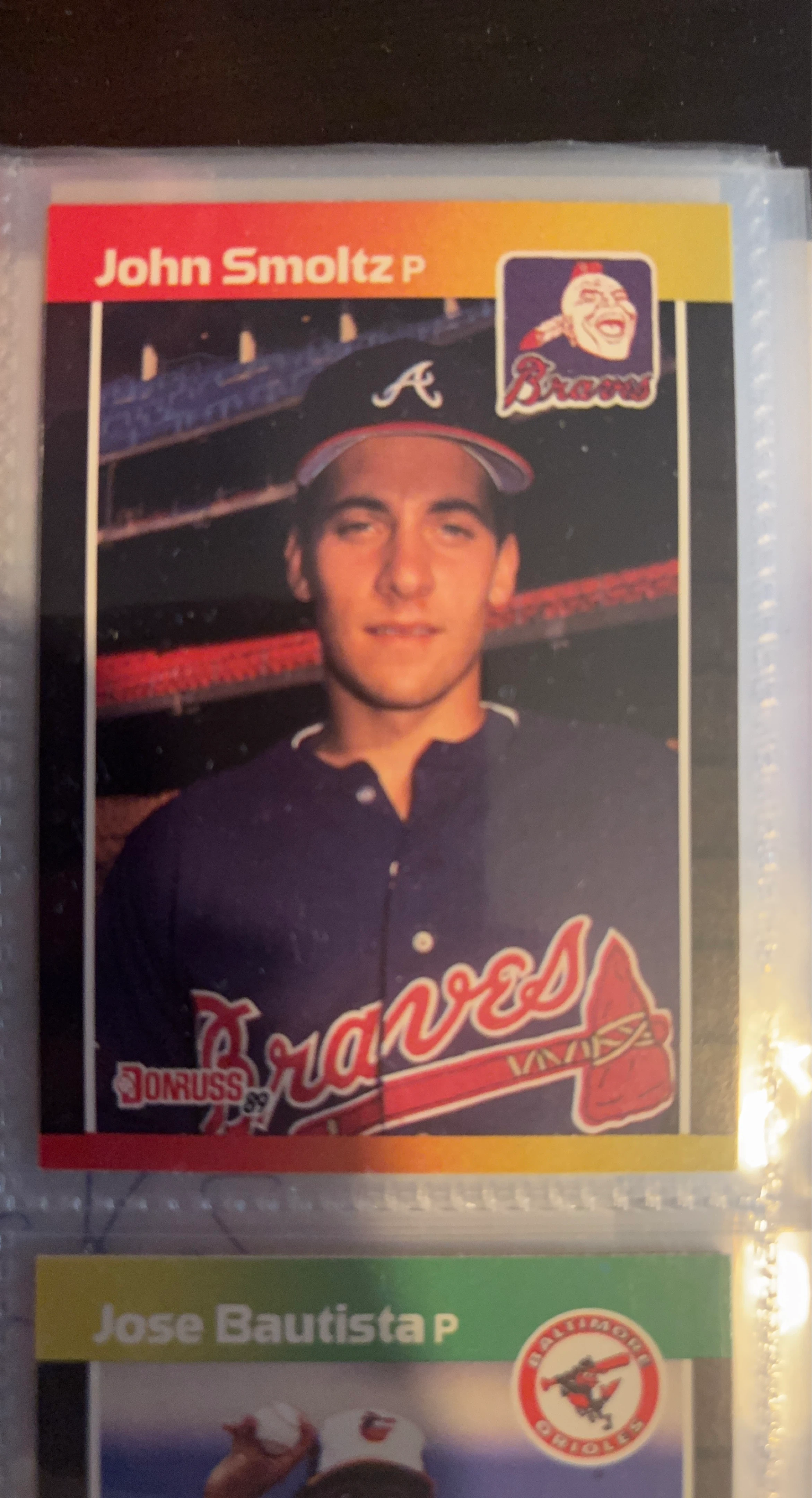 1989 Donruss John Smoltz Atlanta Braves Baseball Card P