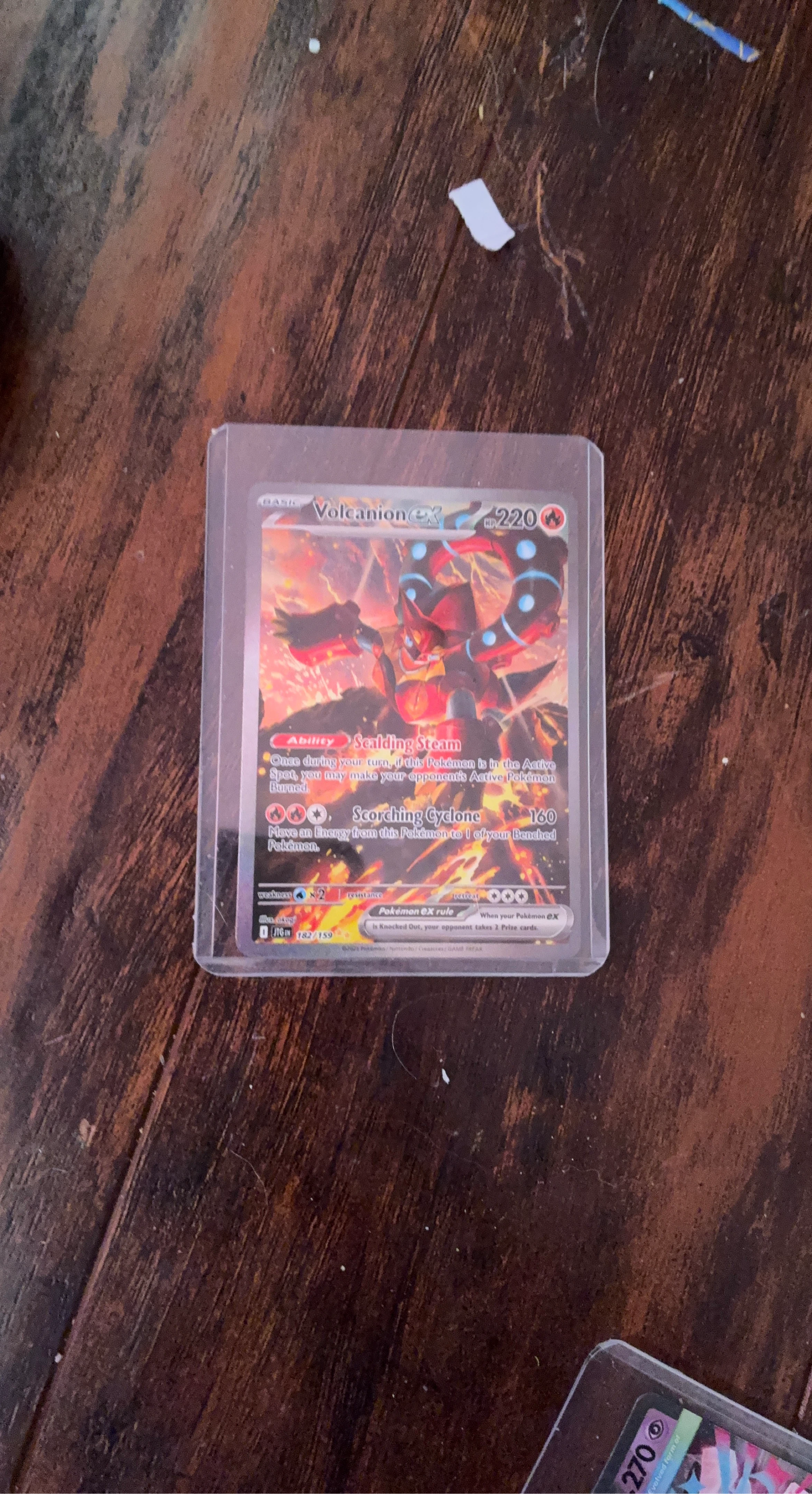 Volcanion EX Pokémon Card