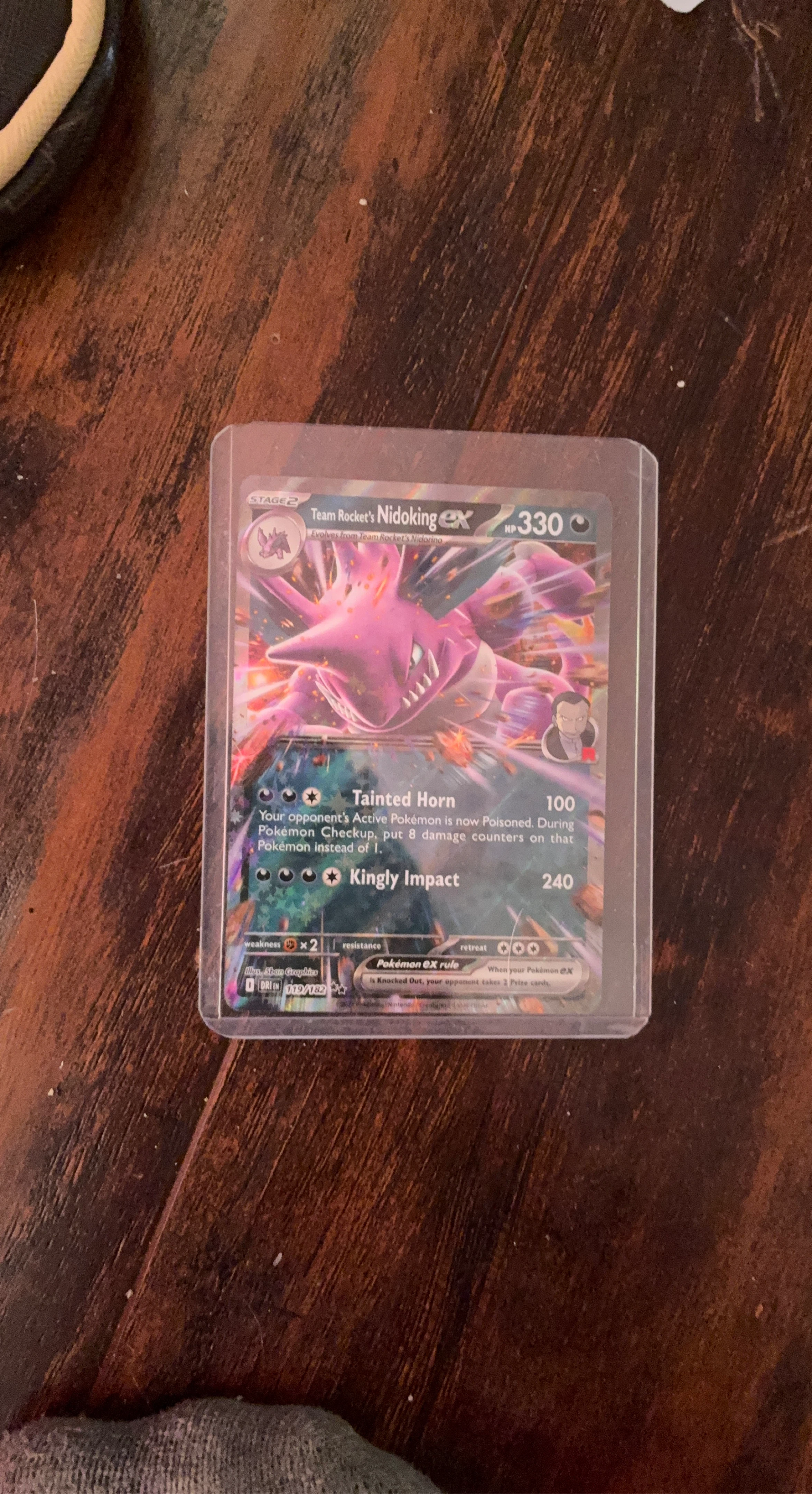 Team Rocket's Nidoking EX Pokemon Card
