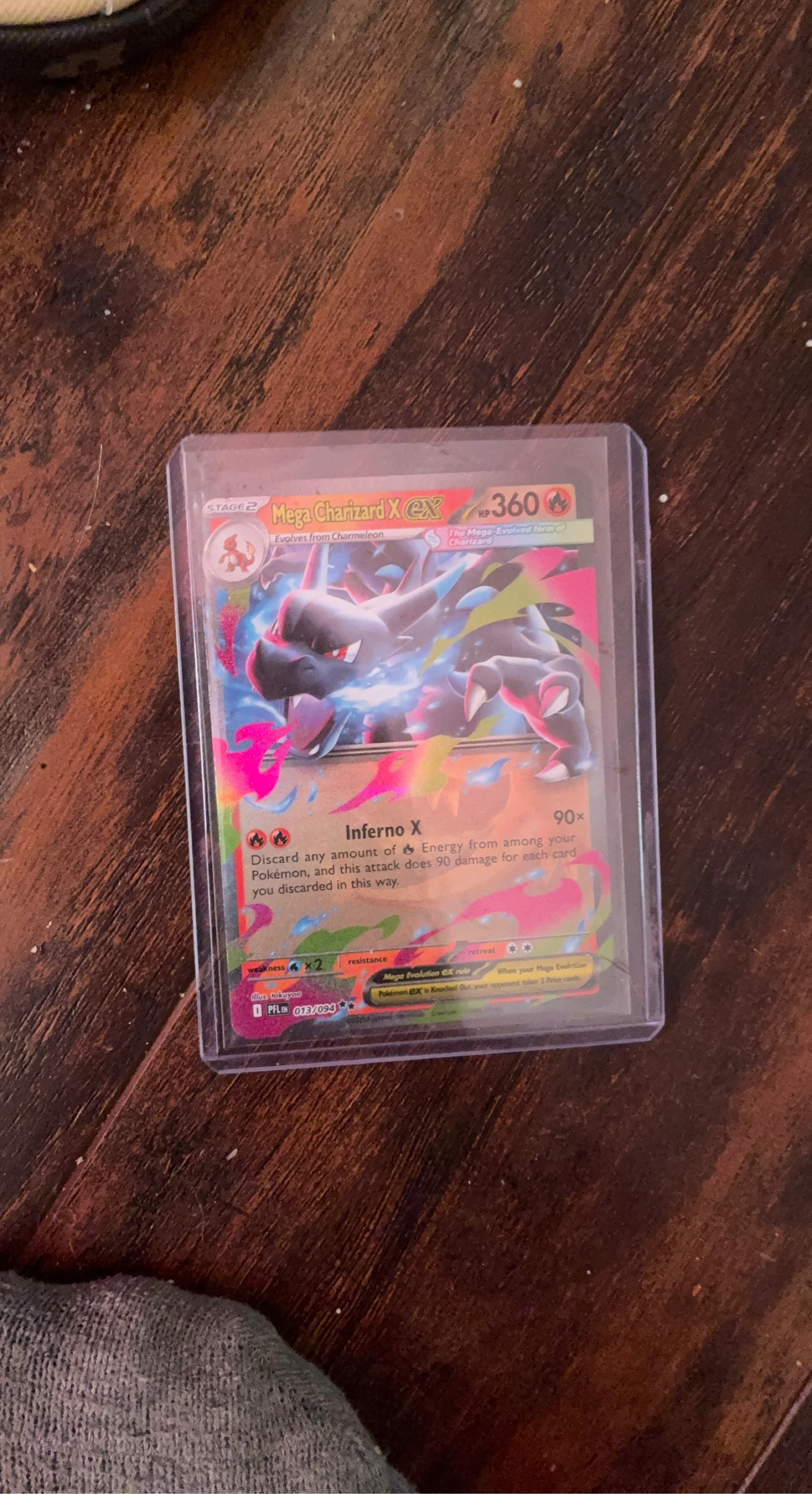 Mega Charizard X EX Pokemon Card 013/094