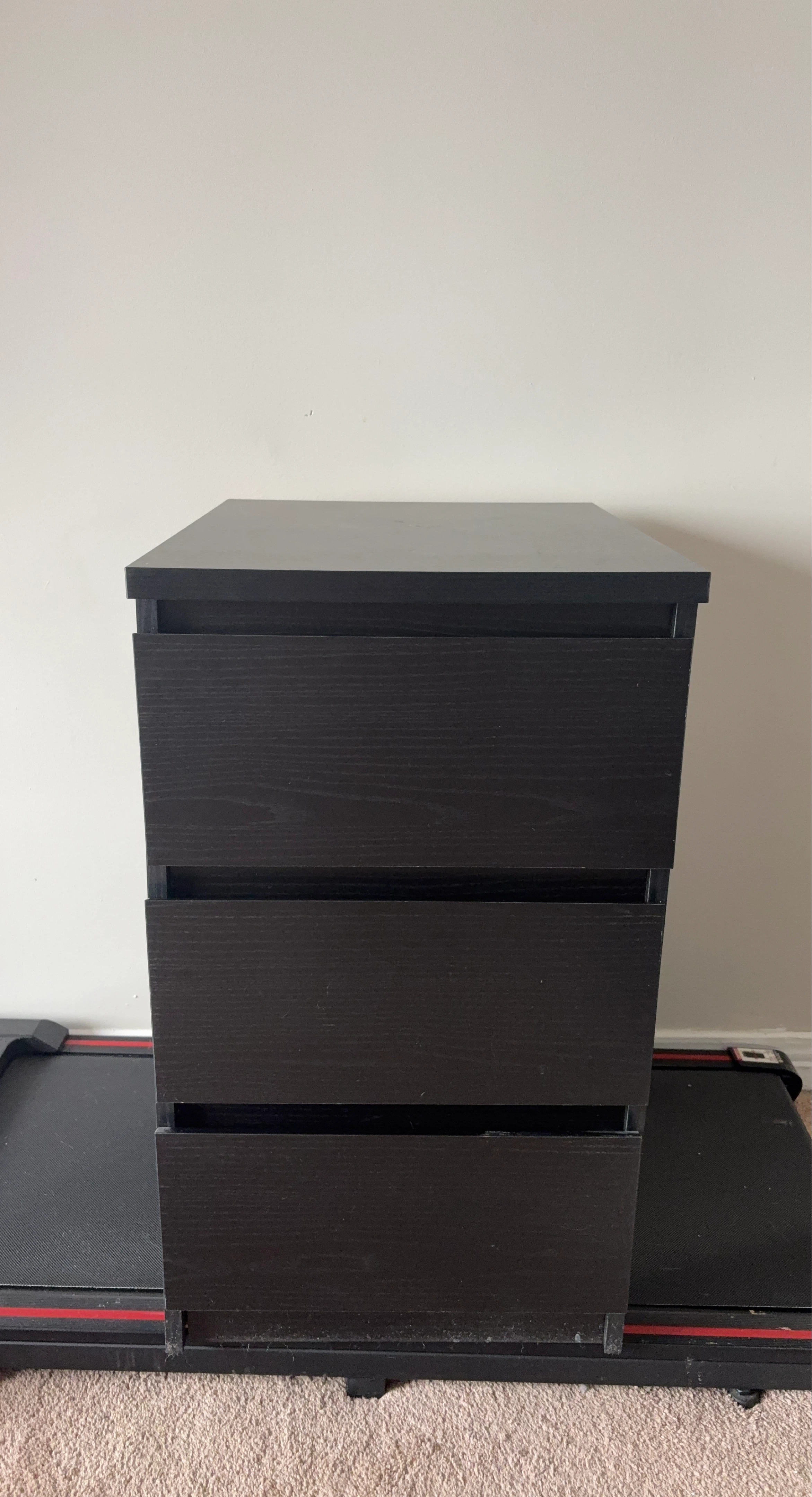JYSK Black 3-Drawer Chest