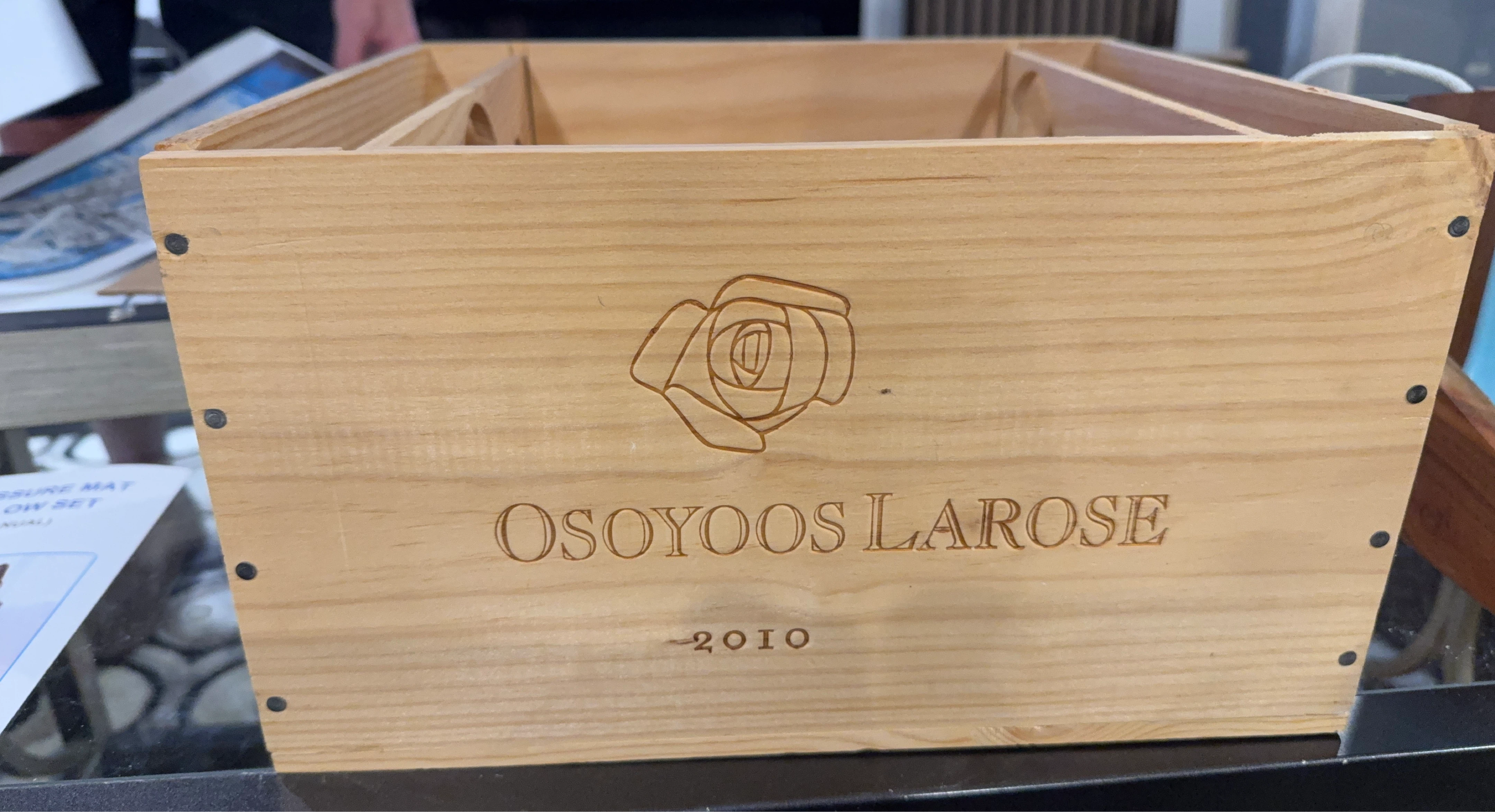 Osoyoos Larose 2010 Wooden Wine Crate