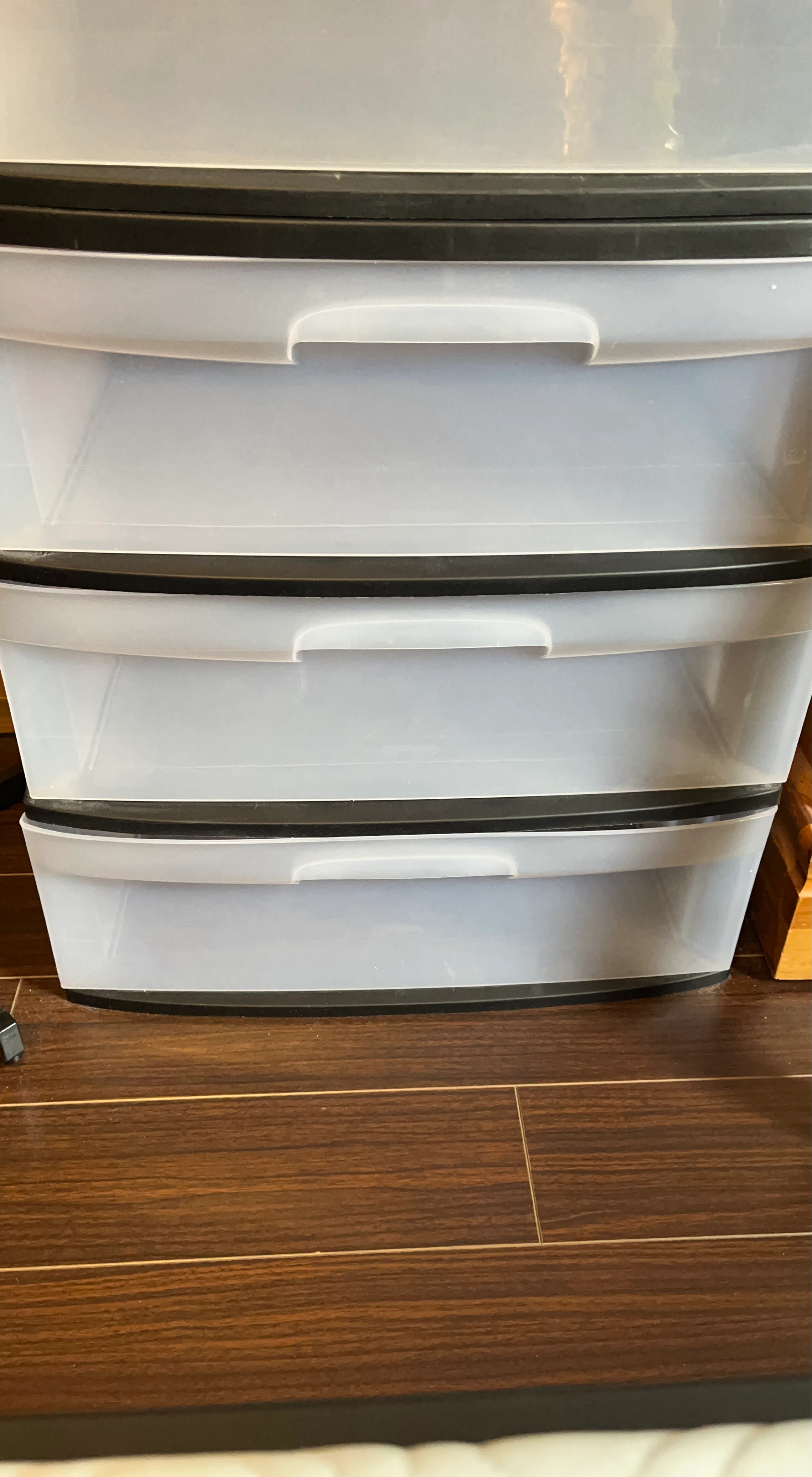 Clear Plastic Drawer Unit