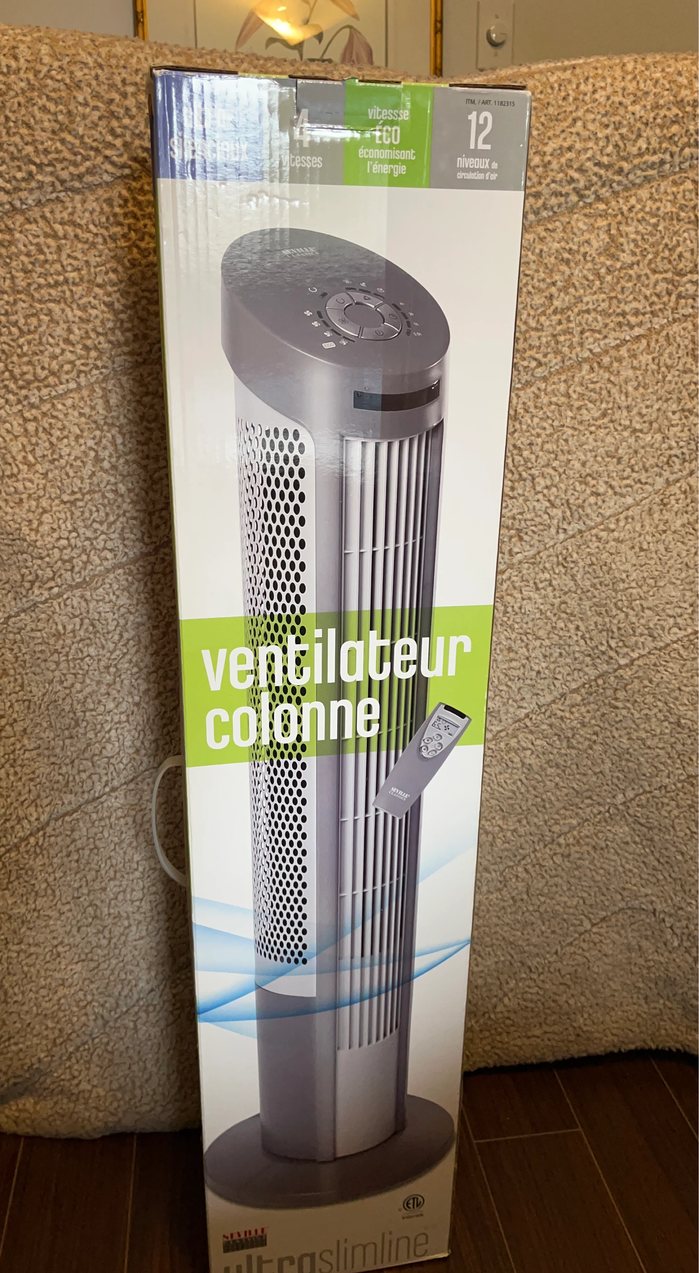 Seville Classics UltraSlimline Tower Fan