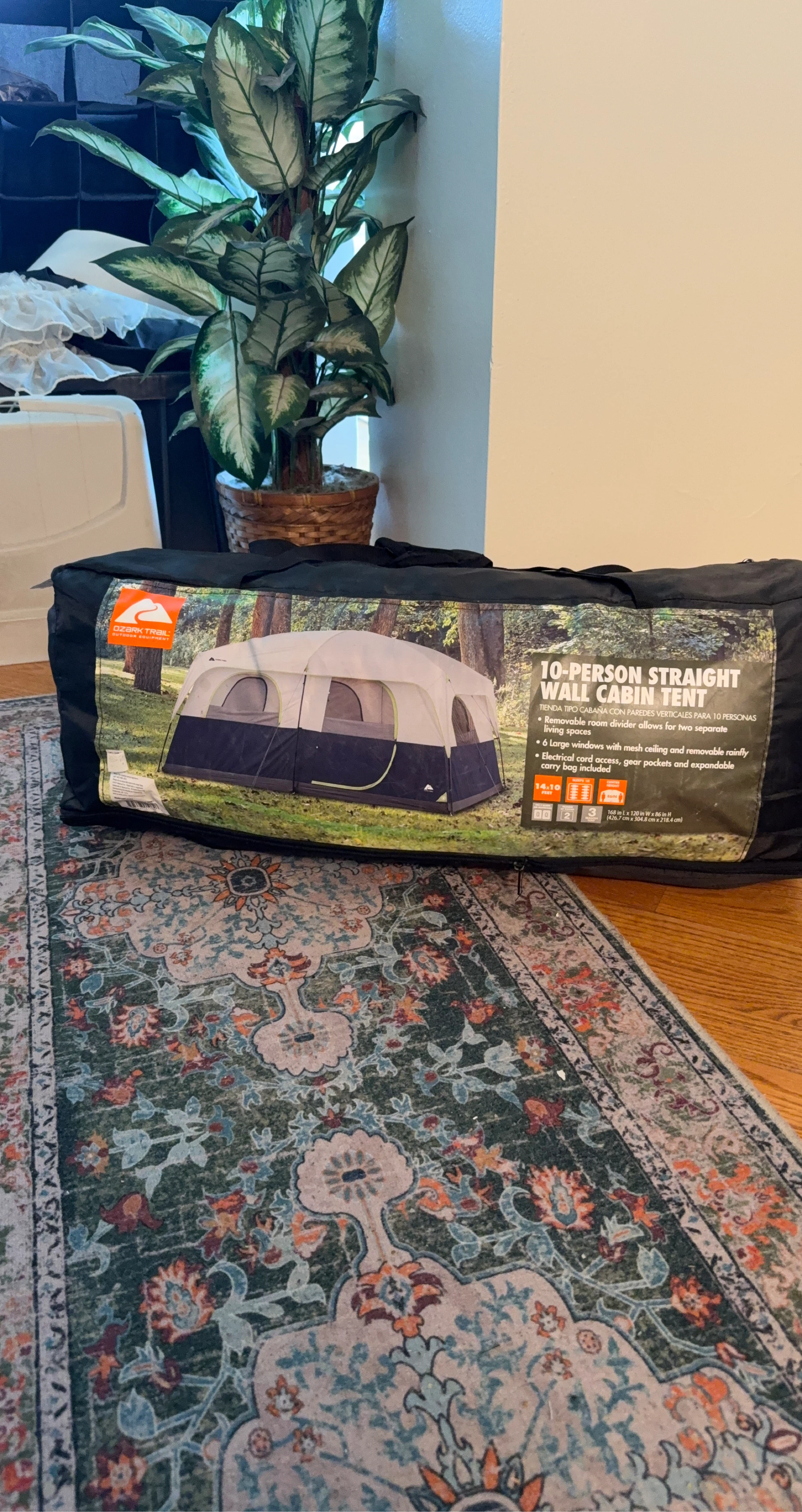 Ozark Trail 10-Person Straight Wall Cabin Tent