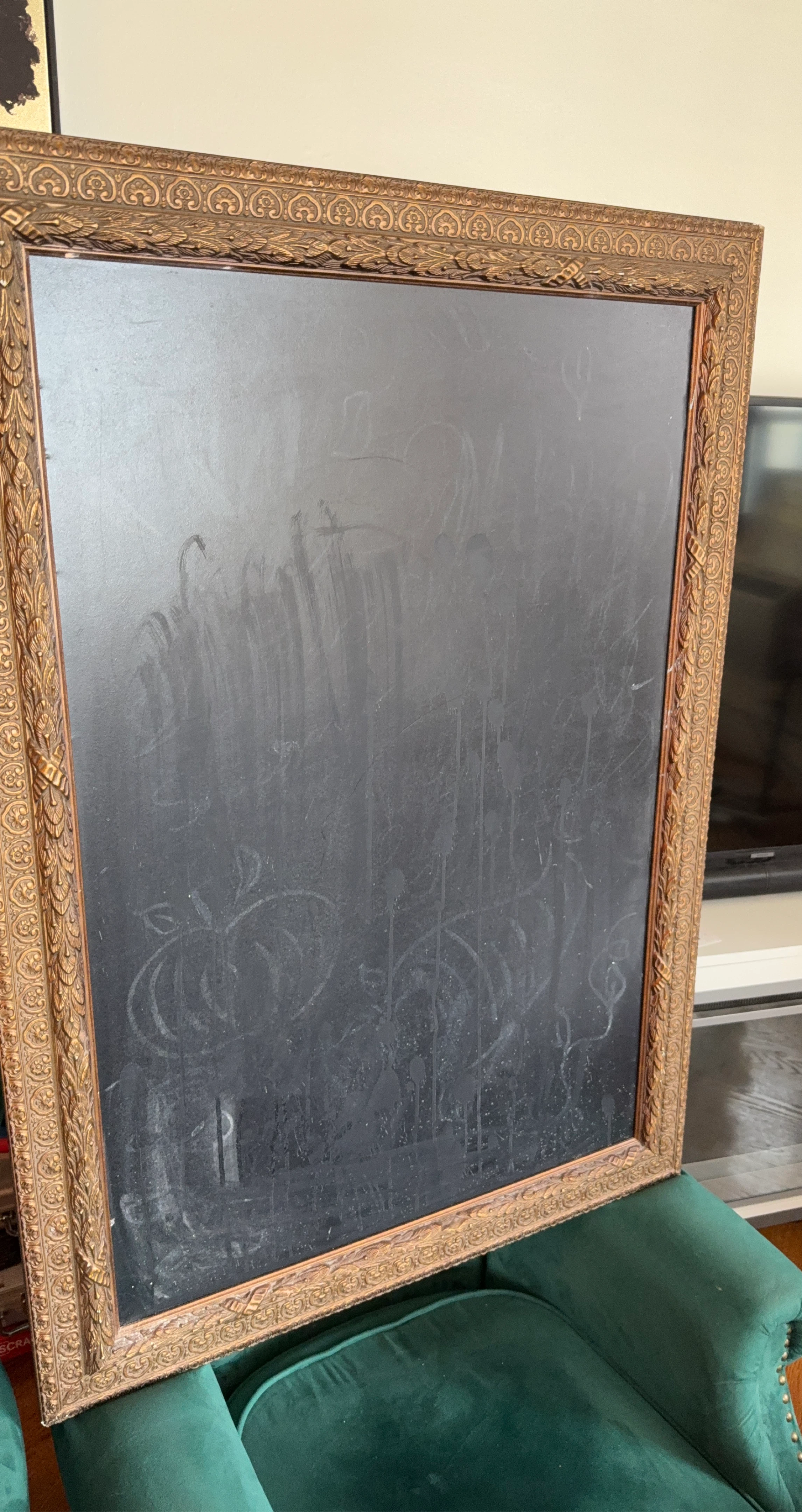 Ornate Gold Framed Chalkboard