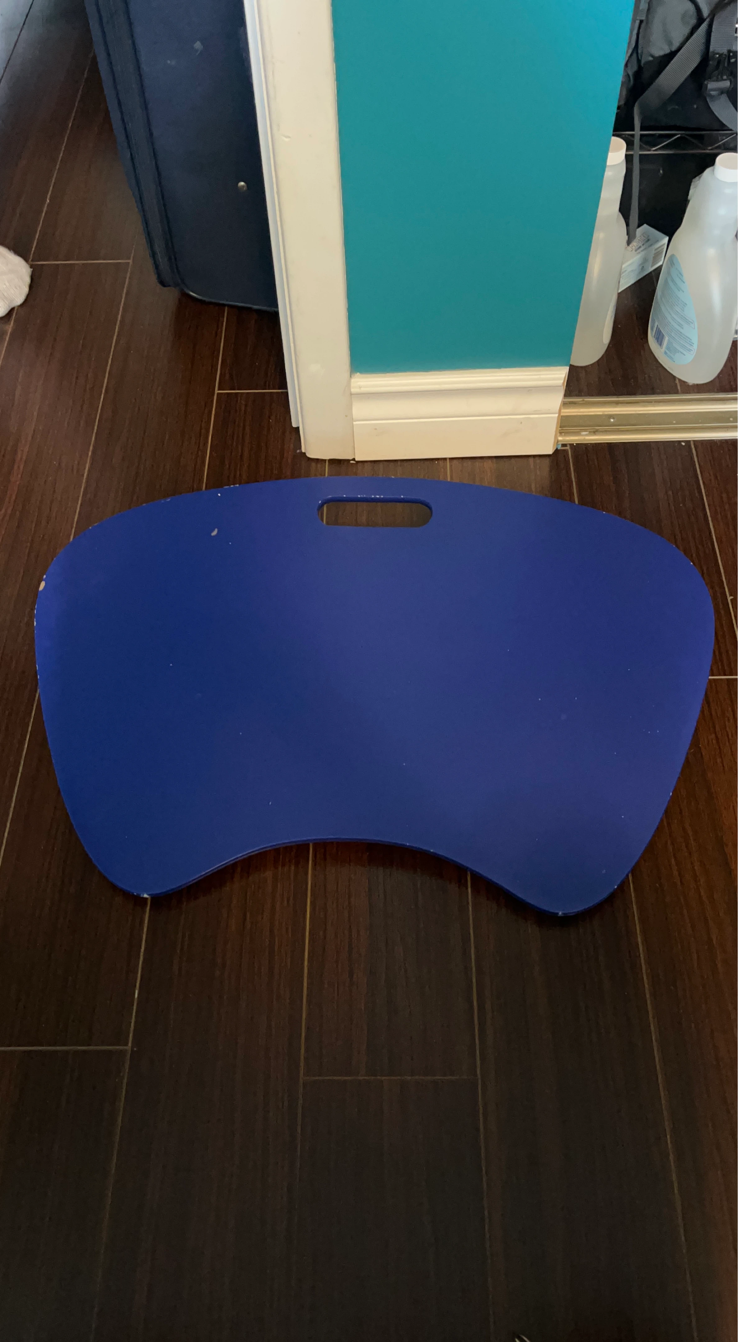 Blue Lap Desk Tray with Handle