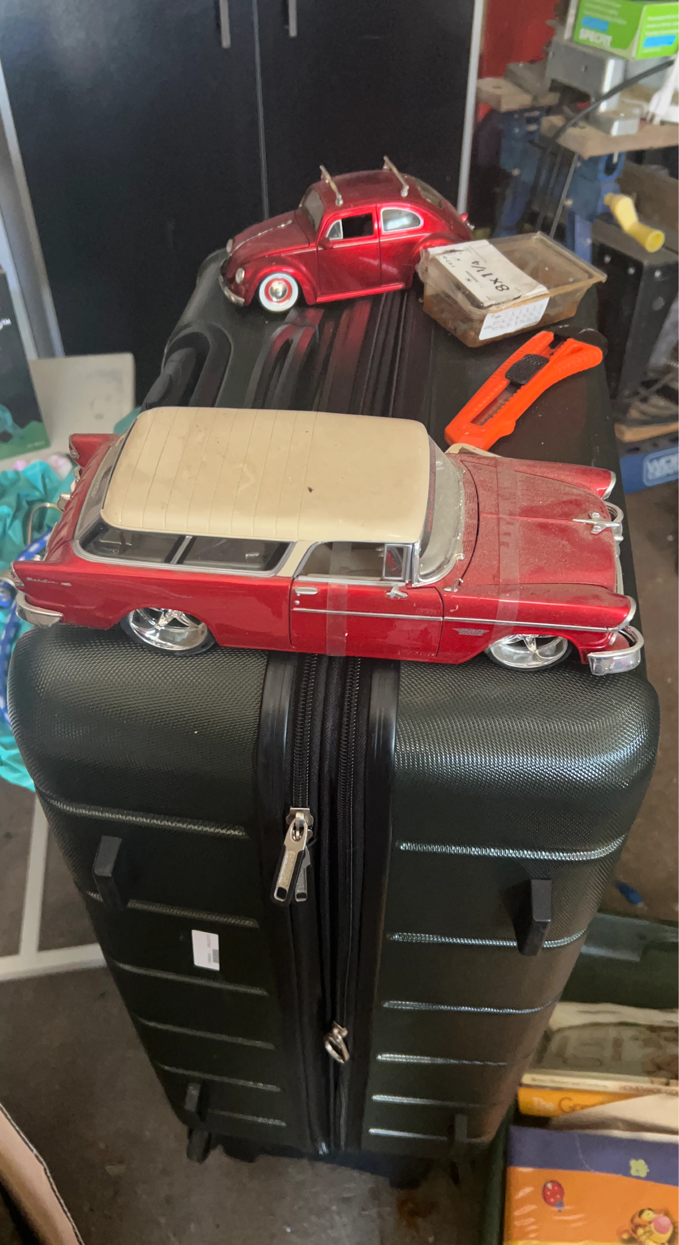 Red Die-Cast Station Wagon Model Car