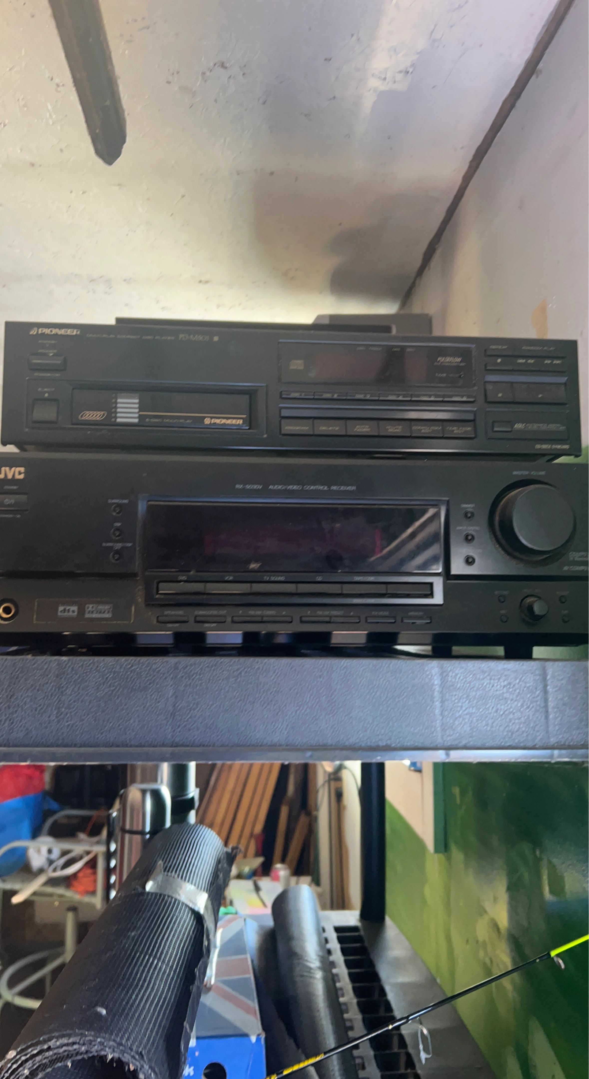 Pioneer PD-M501 CD Player and JVC RX-5000 AV Receiver
