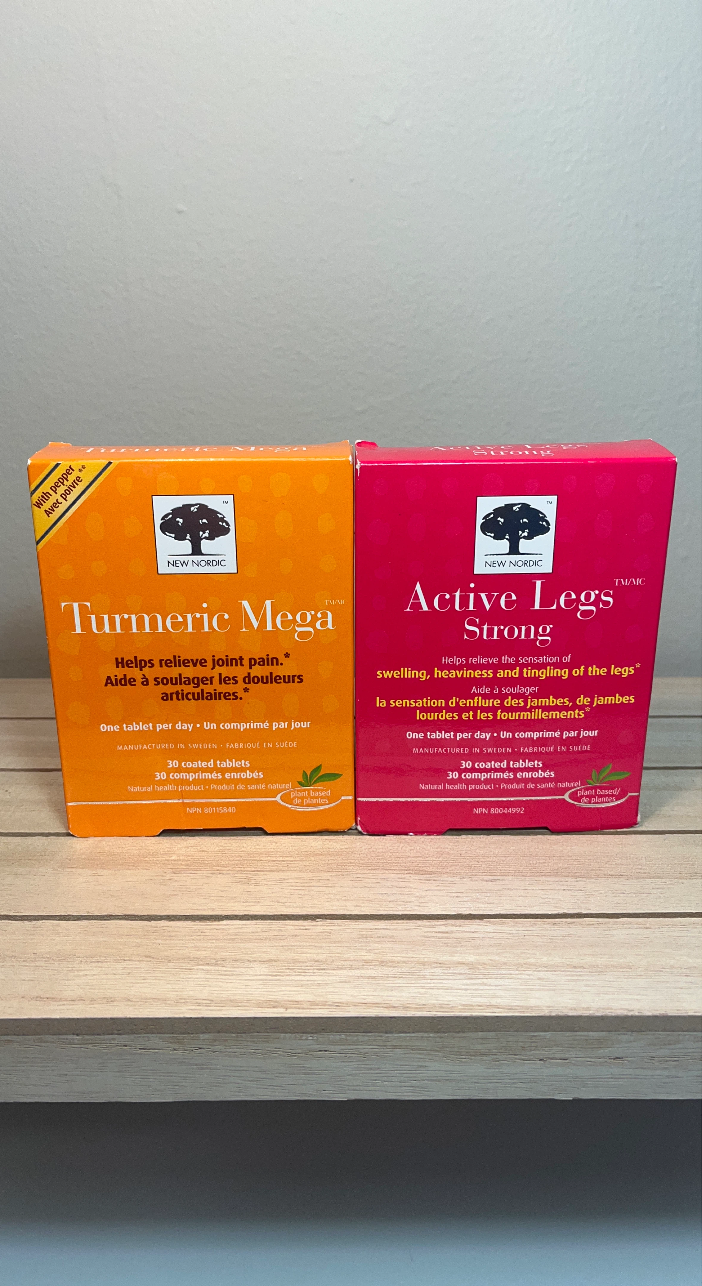 New Nordic Turmeric Mega & Active Legs Strong Suppliments