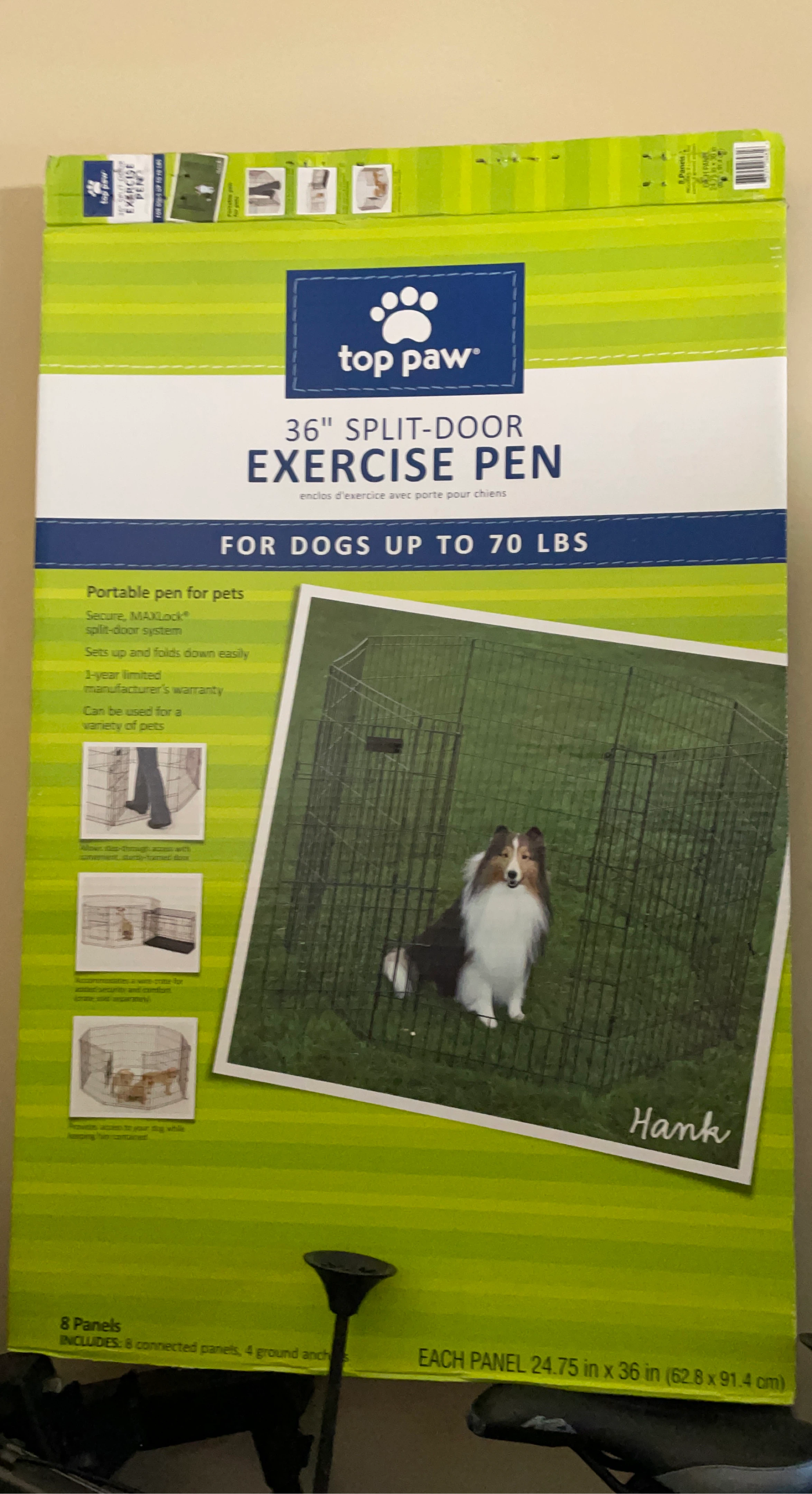 Top Paw 36" Split-Door Exercise Pen