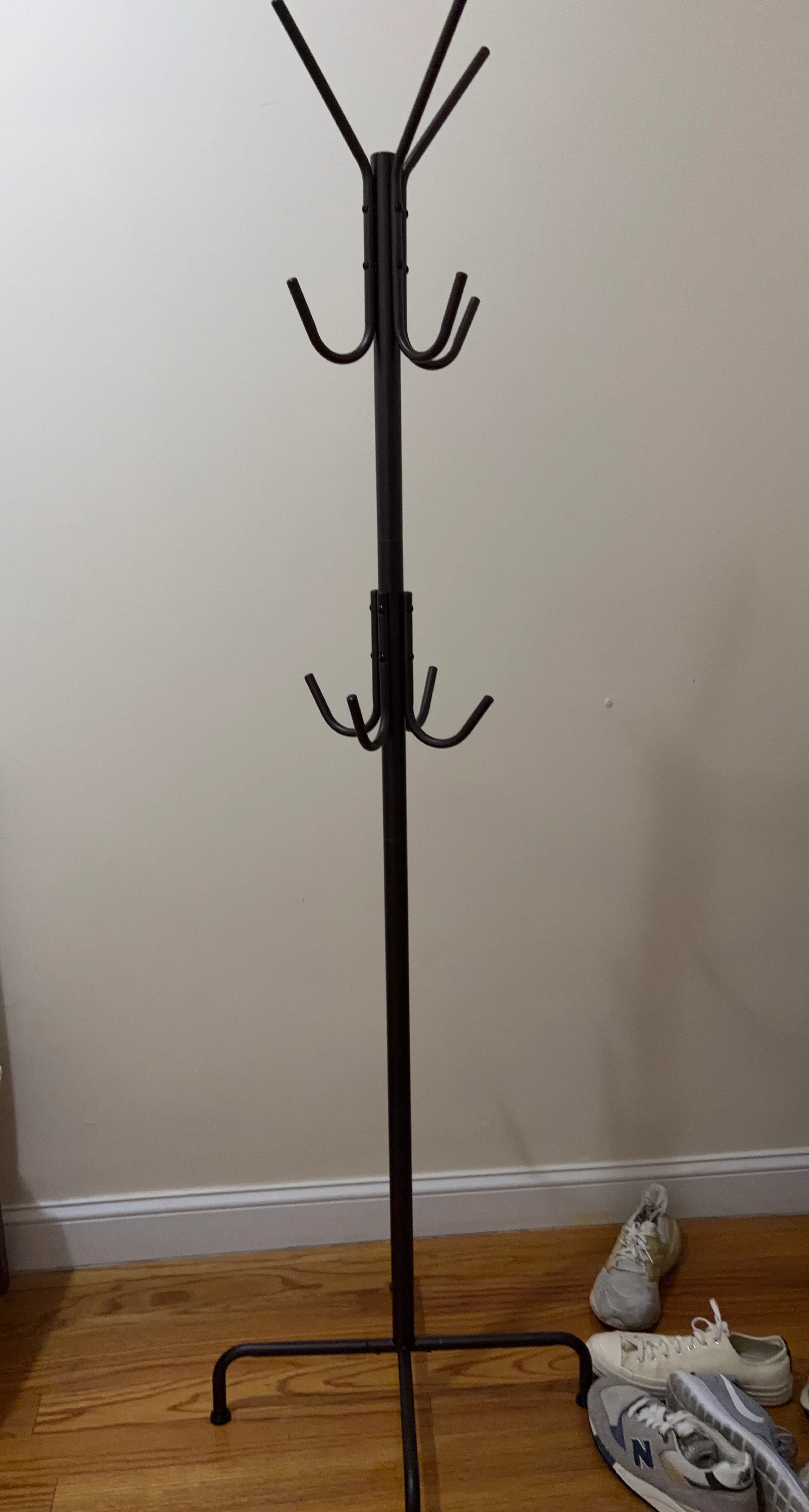 Dark Metal Coat Rack Stand