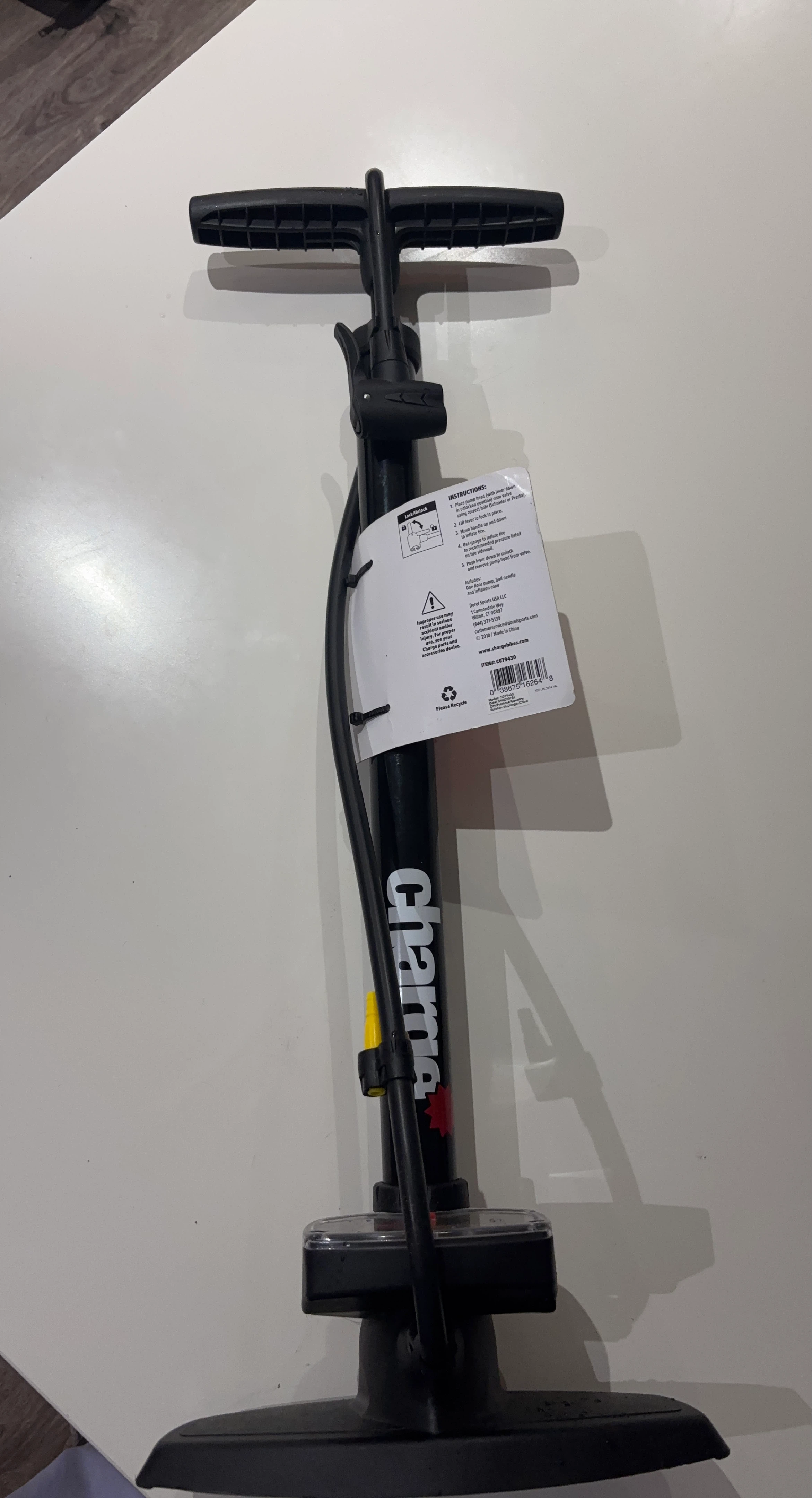 Charge Dual Head Floor Pump