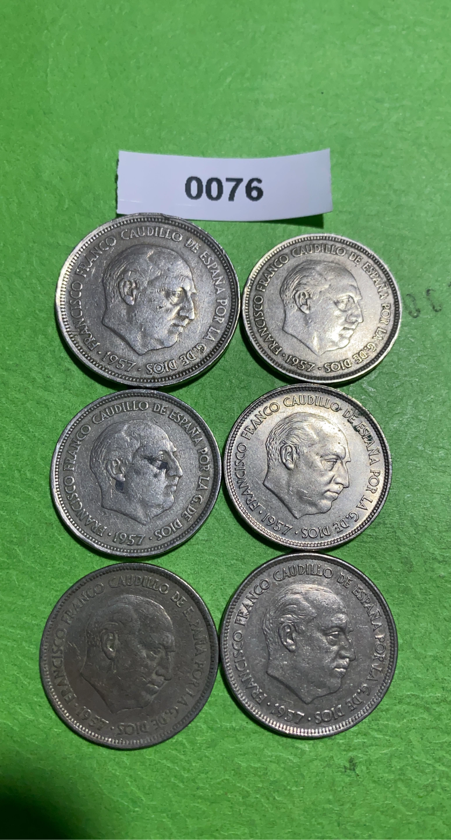 50 & 25 Pesetas Coins - Spain 1957