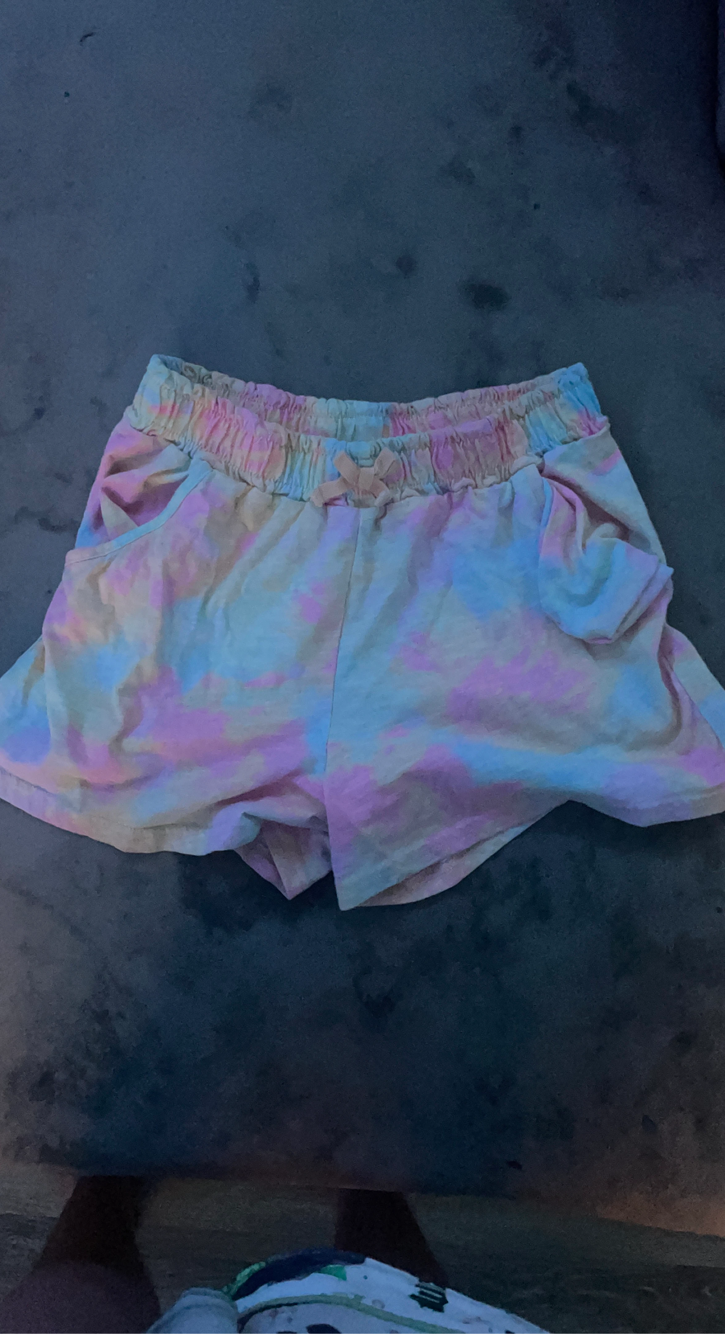 Tie-dye Drawstring Shorts