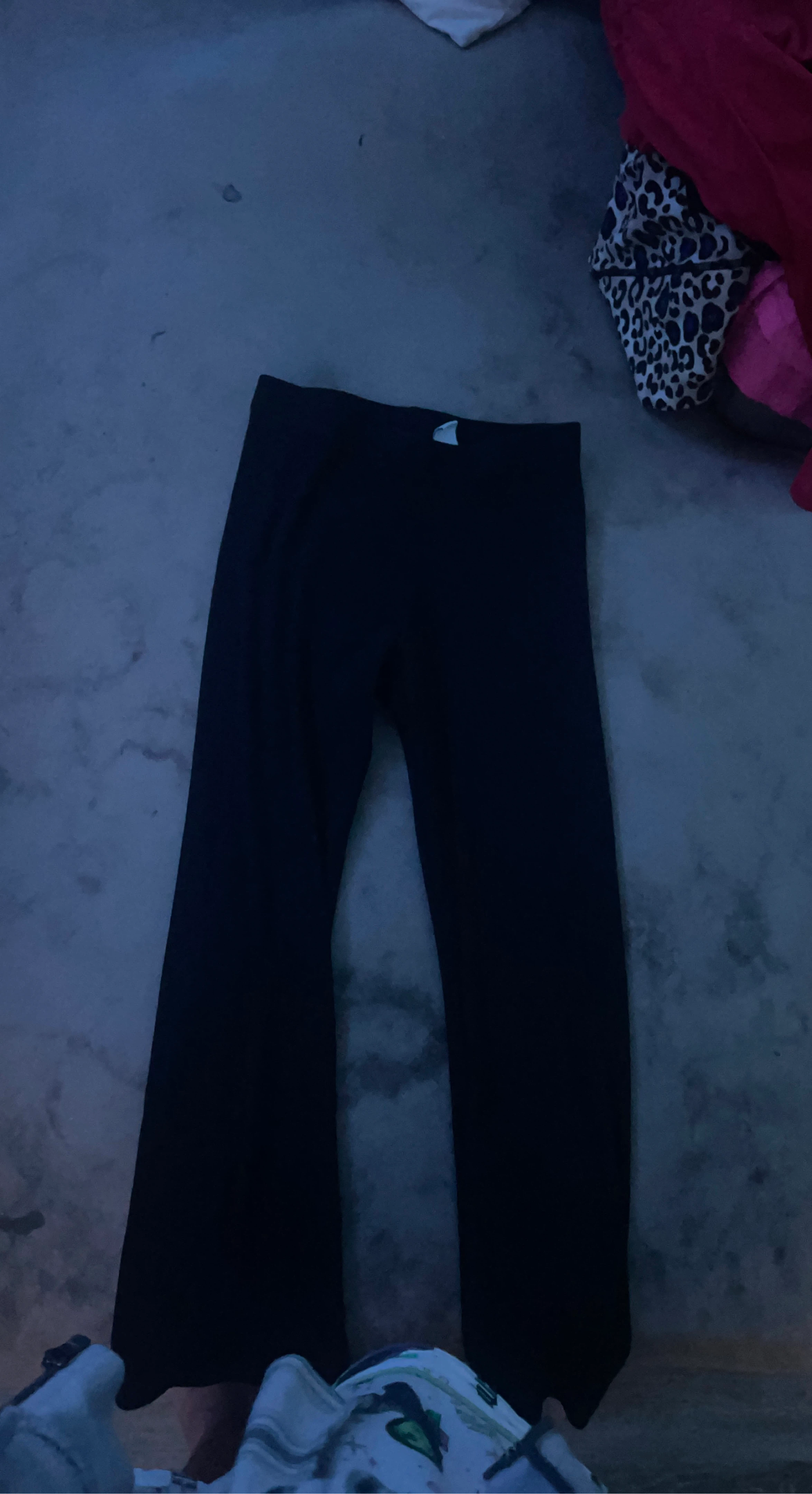 Black flared pants