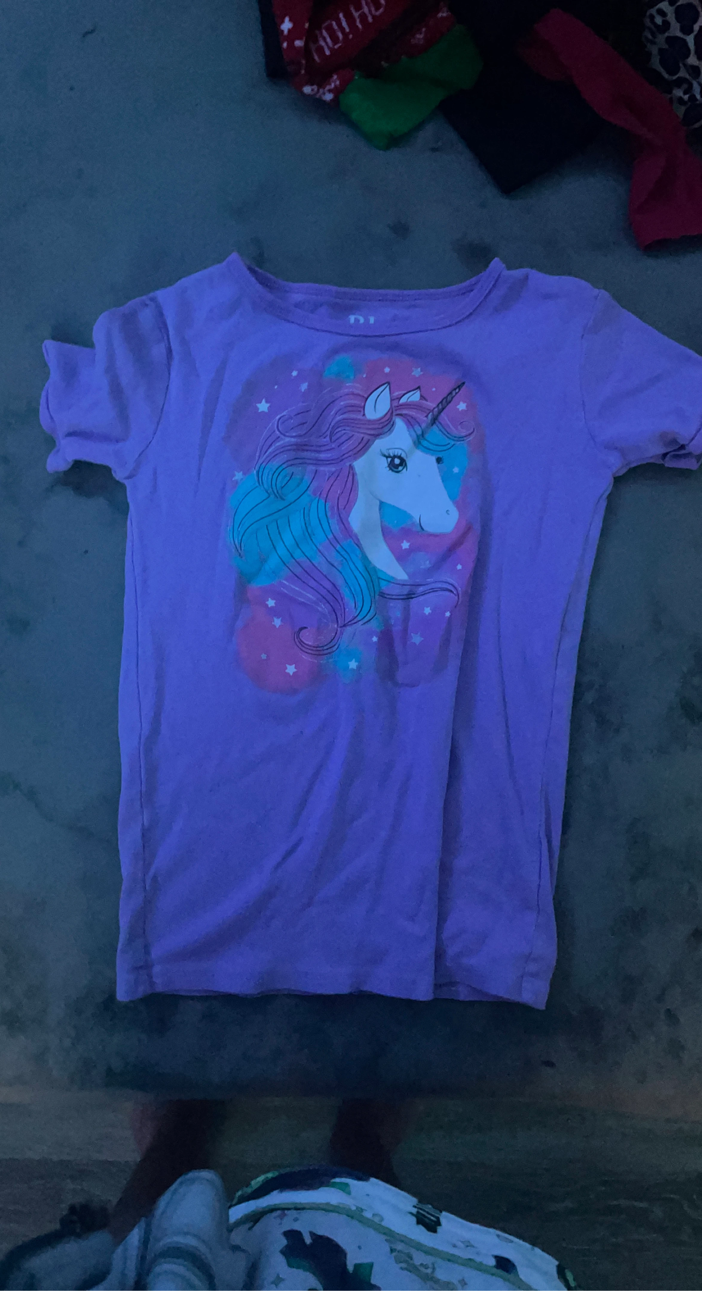 Purple Unicorn Graphic T-Shirt
