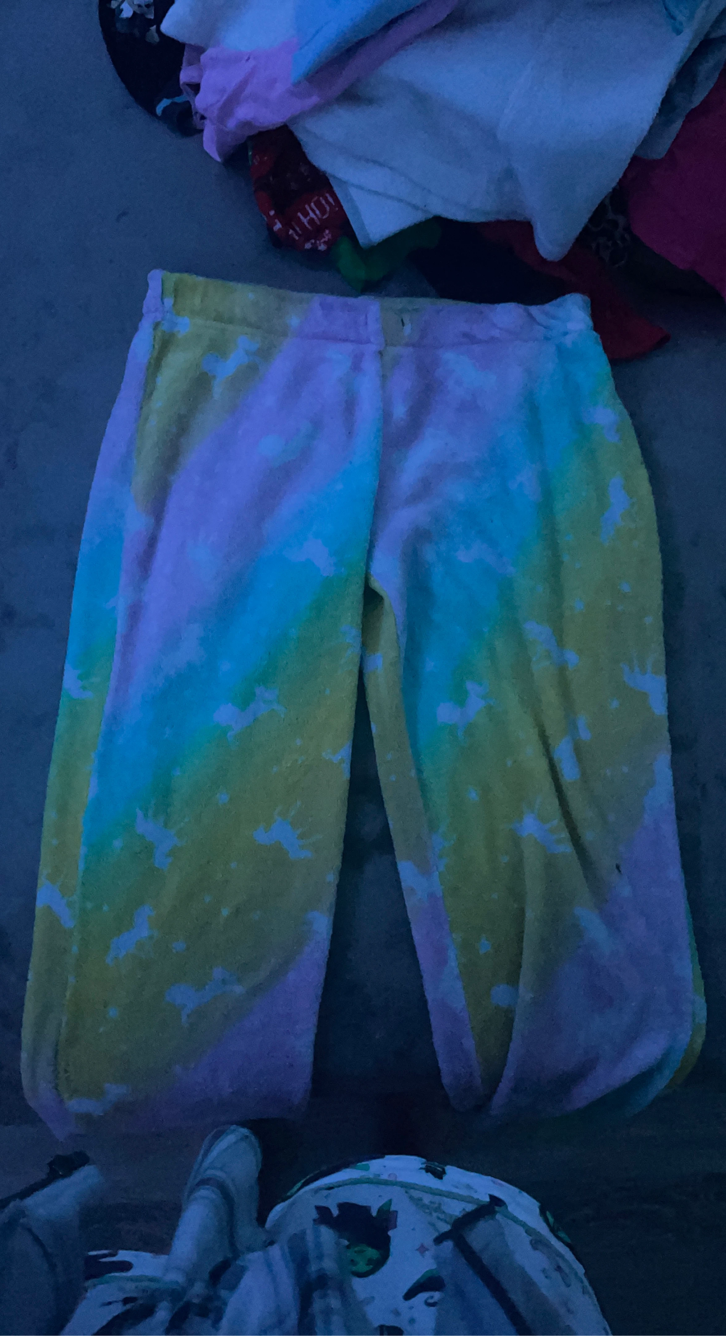 Tie-Dye Unicorn Fleece Pants