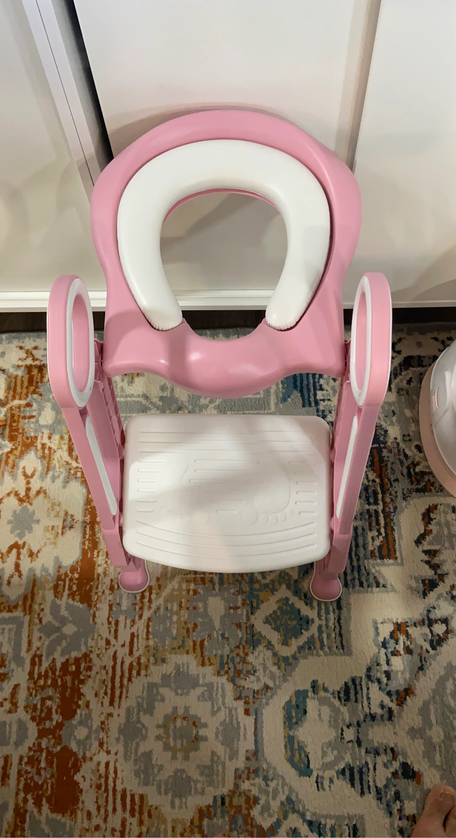 Pink Potty Training Chair with Step Stool