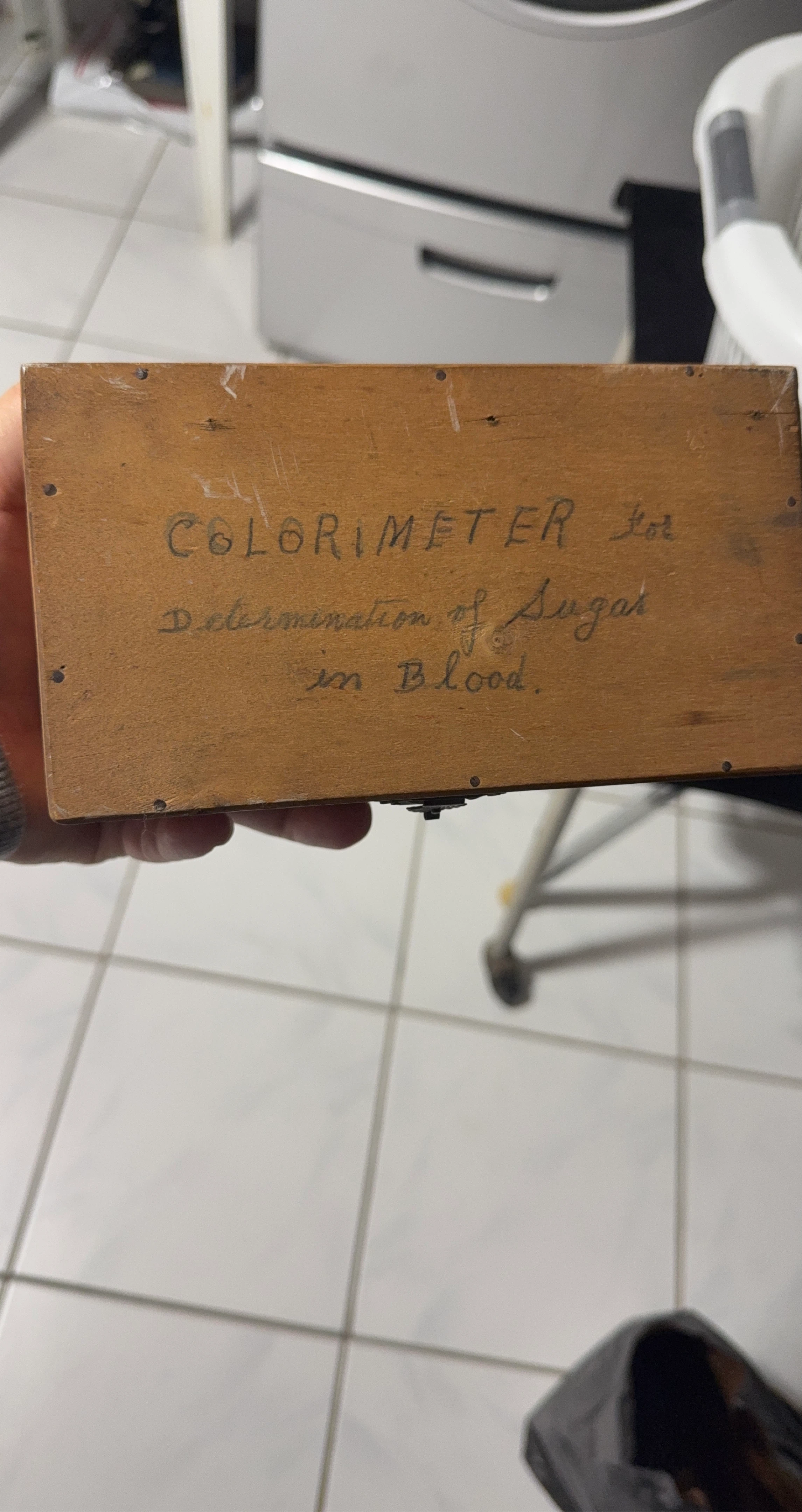 Vintage Colorimeter for Blood Sugar Determination