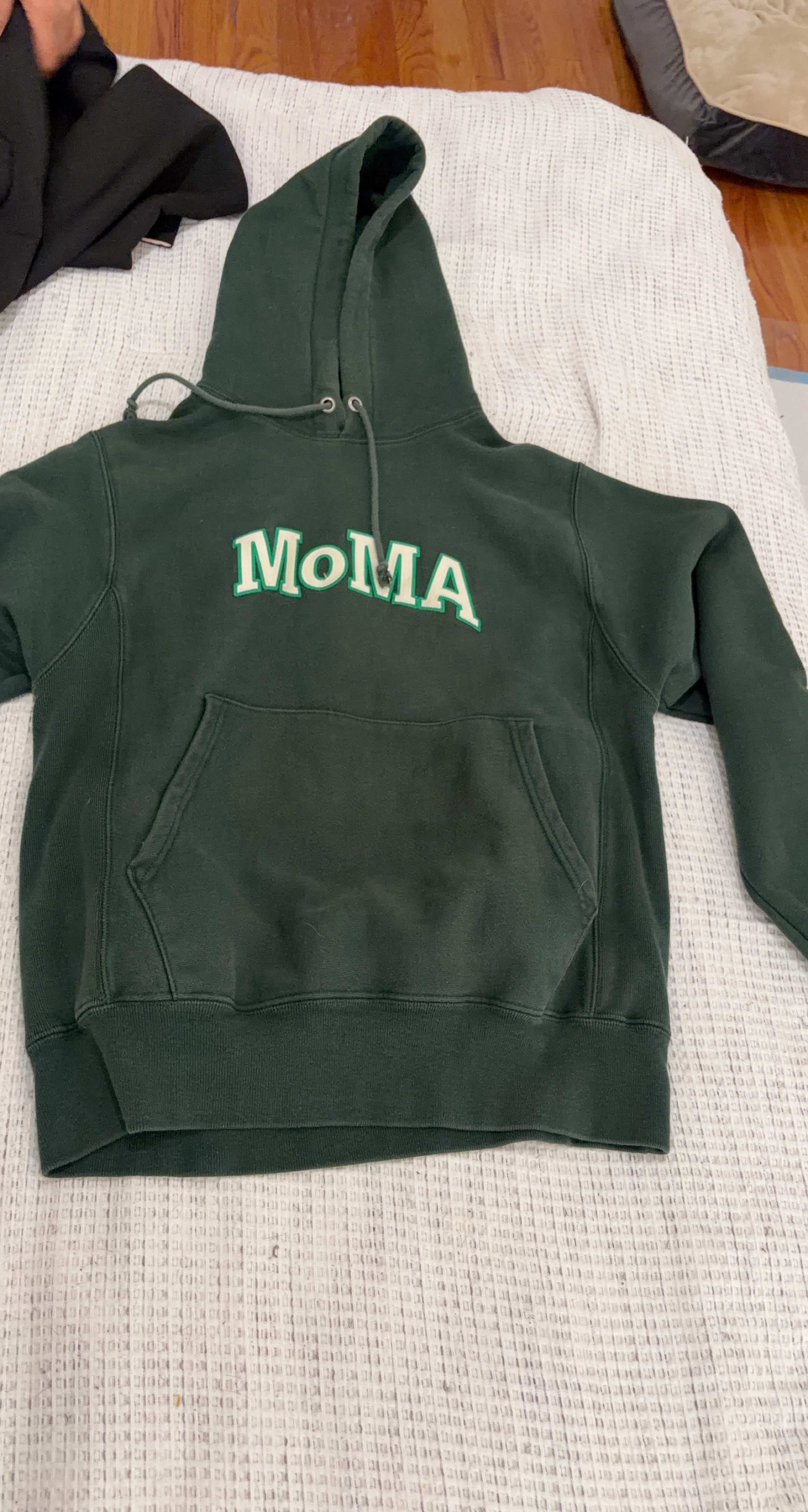 Champion MoMA Reverse Weave Hoodie - Green - Small
