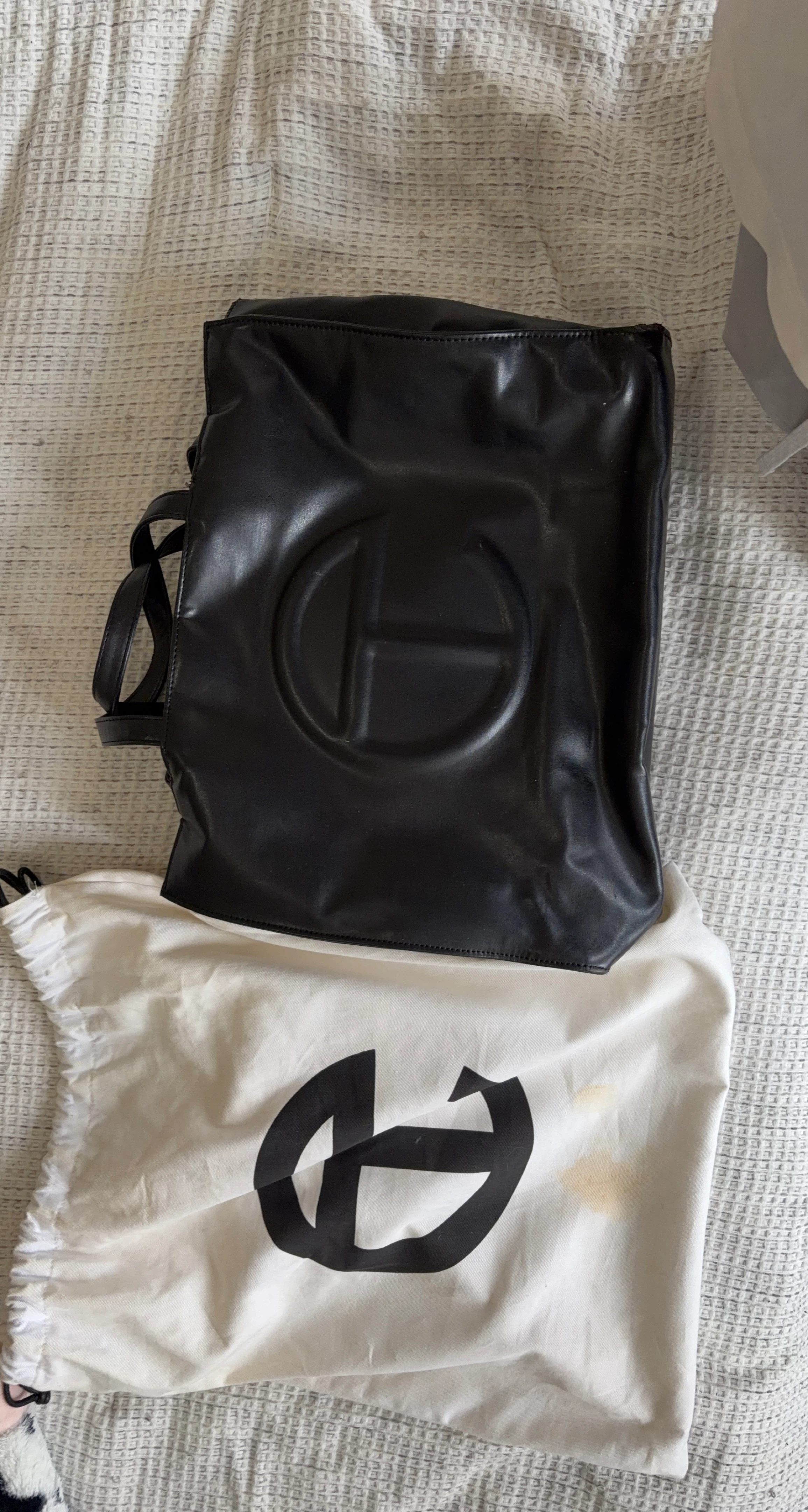 Telfar Bag Black Leather