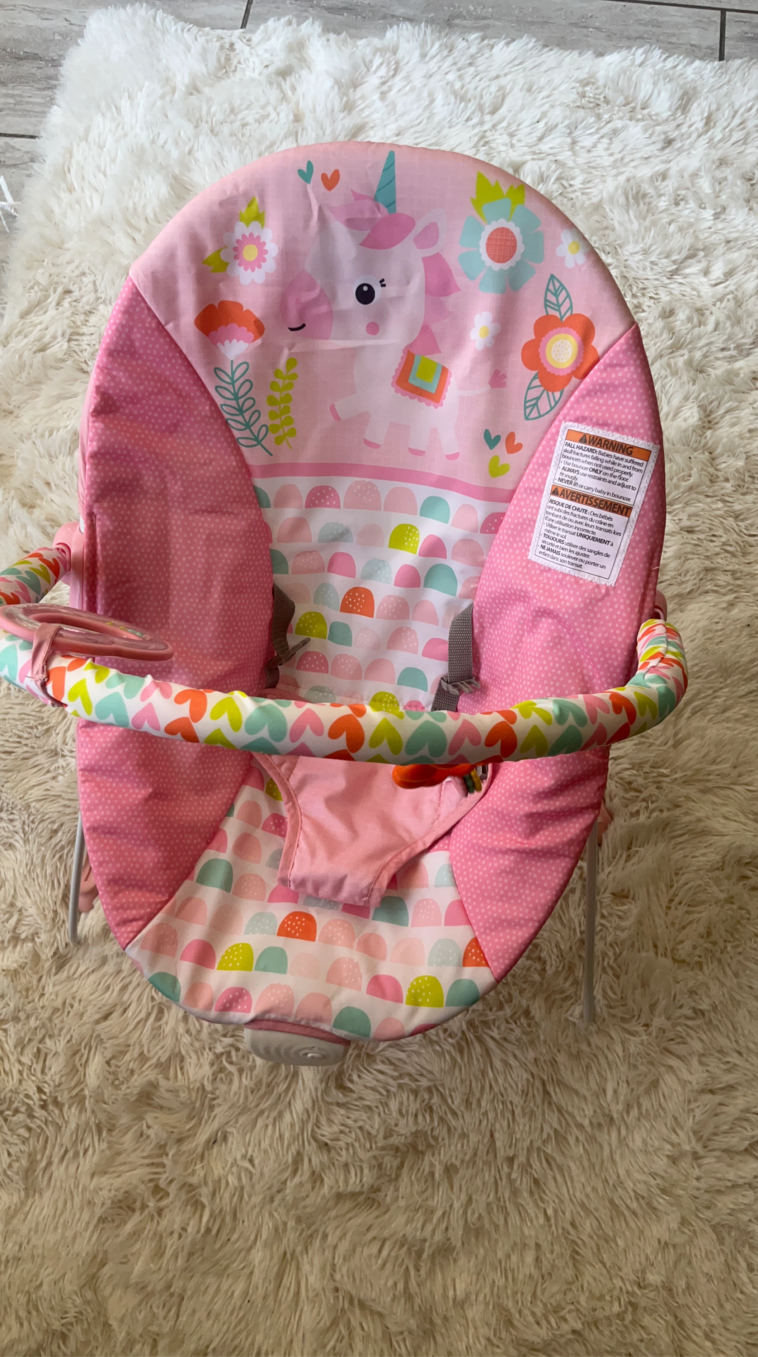 Bright Starts Unicorn Baby Bouncer