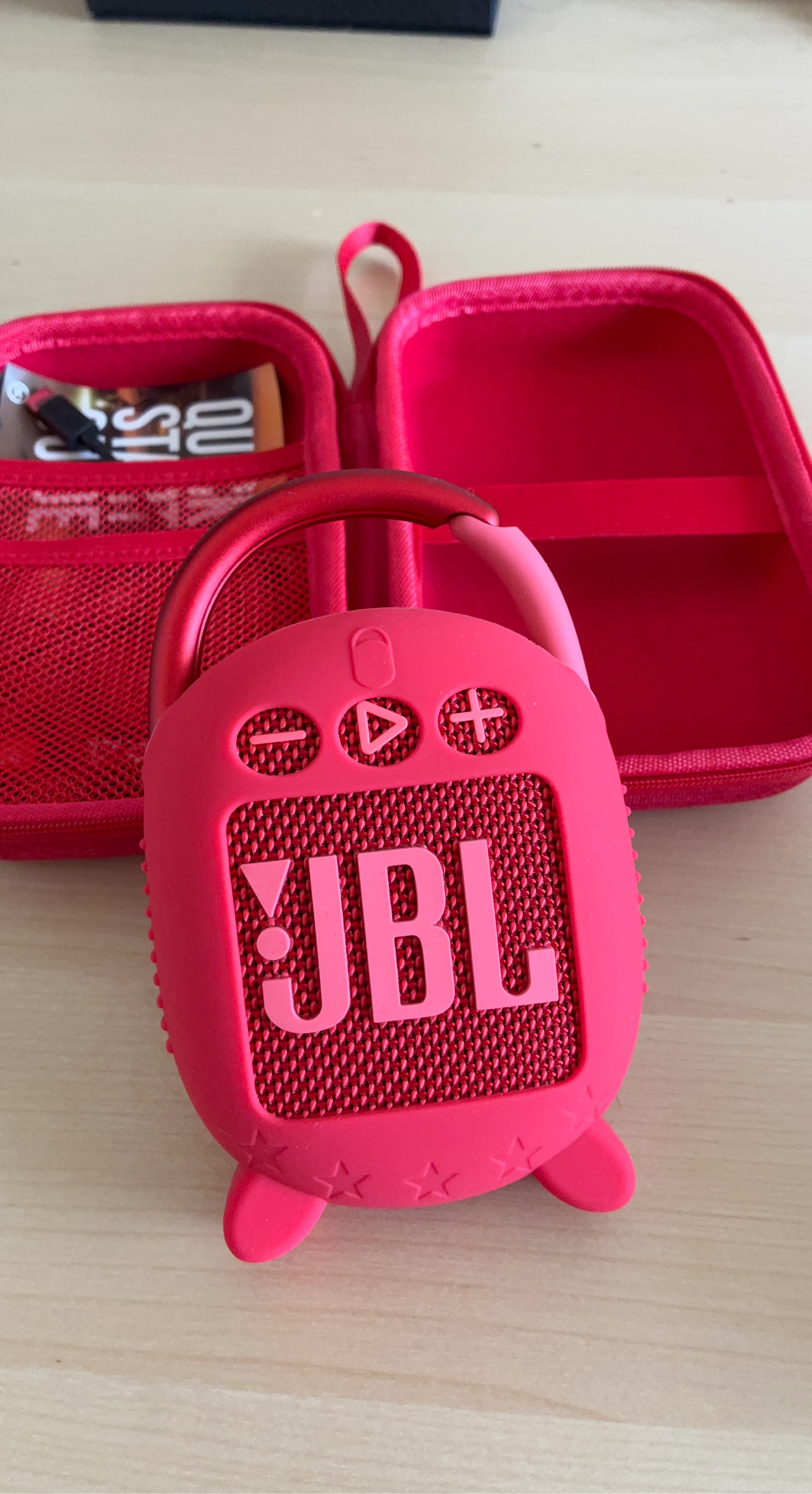 JBL Clip 4 Portable Bluetooth Speaker - Pink