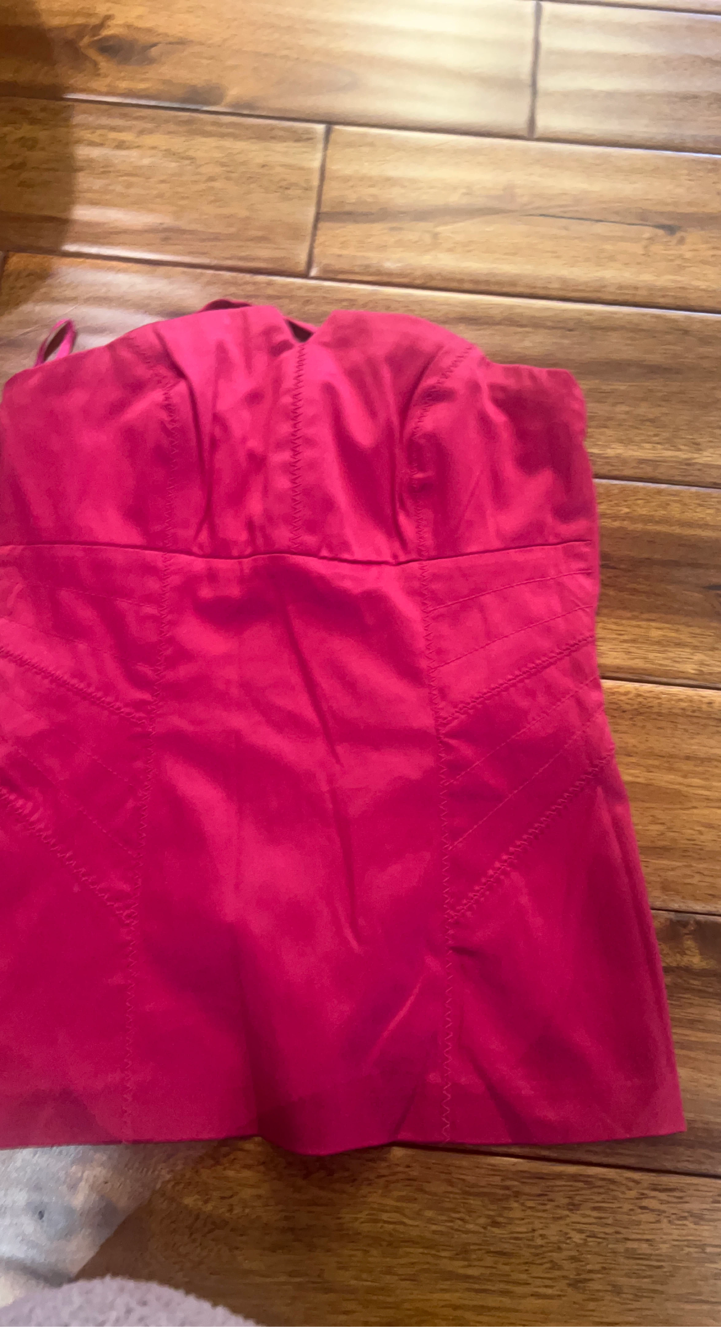 Dynamite Pink Strapless Top