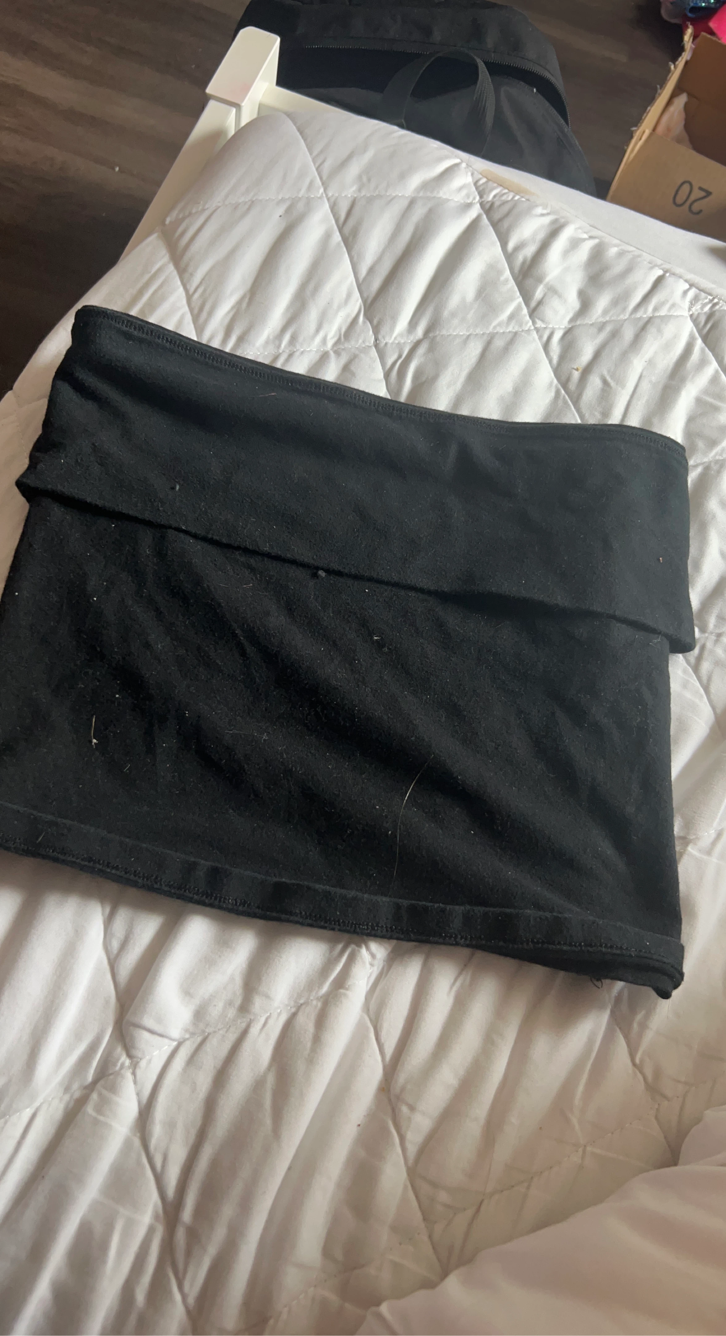 American Eagle Black Foldover Tube Top Size Medium