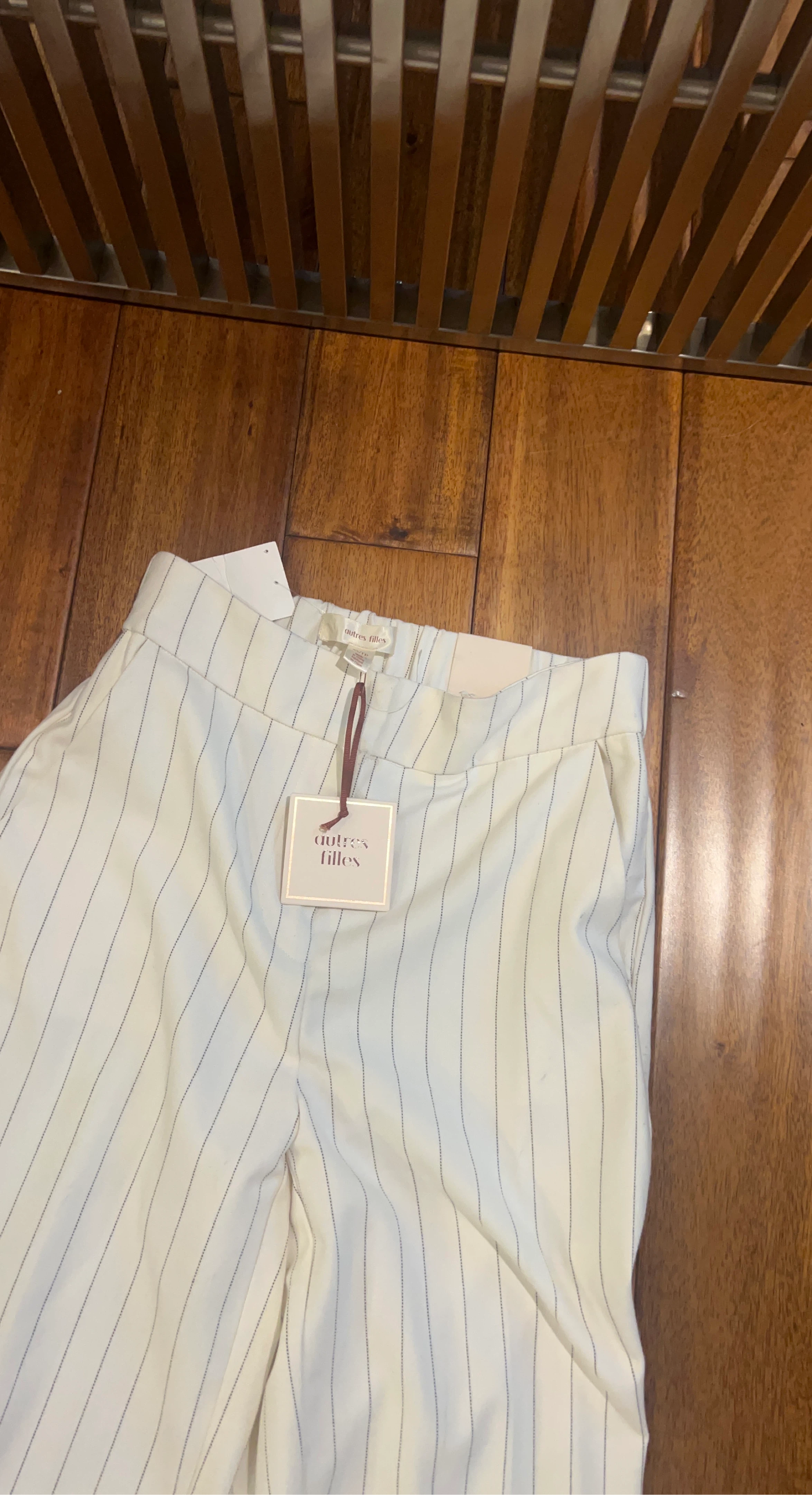 AUTRES FILLES Striped Wide-Leg Trousers