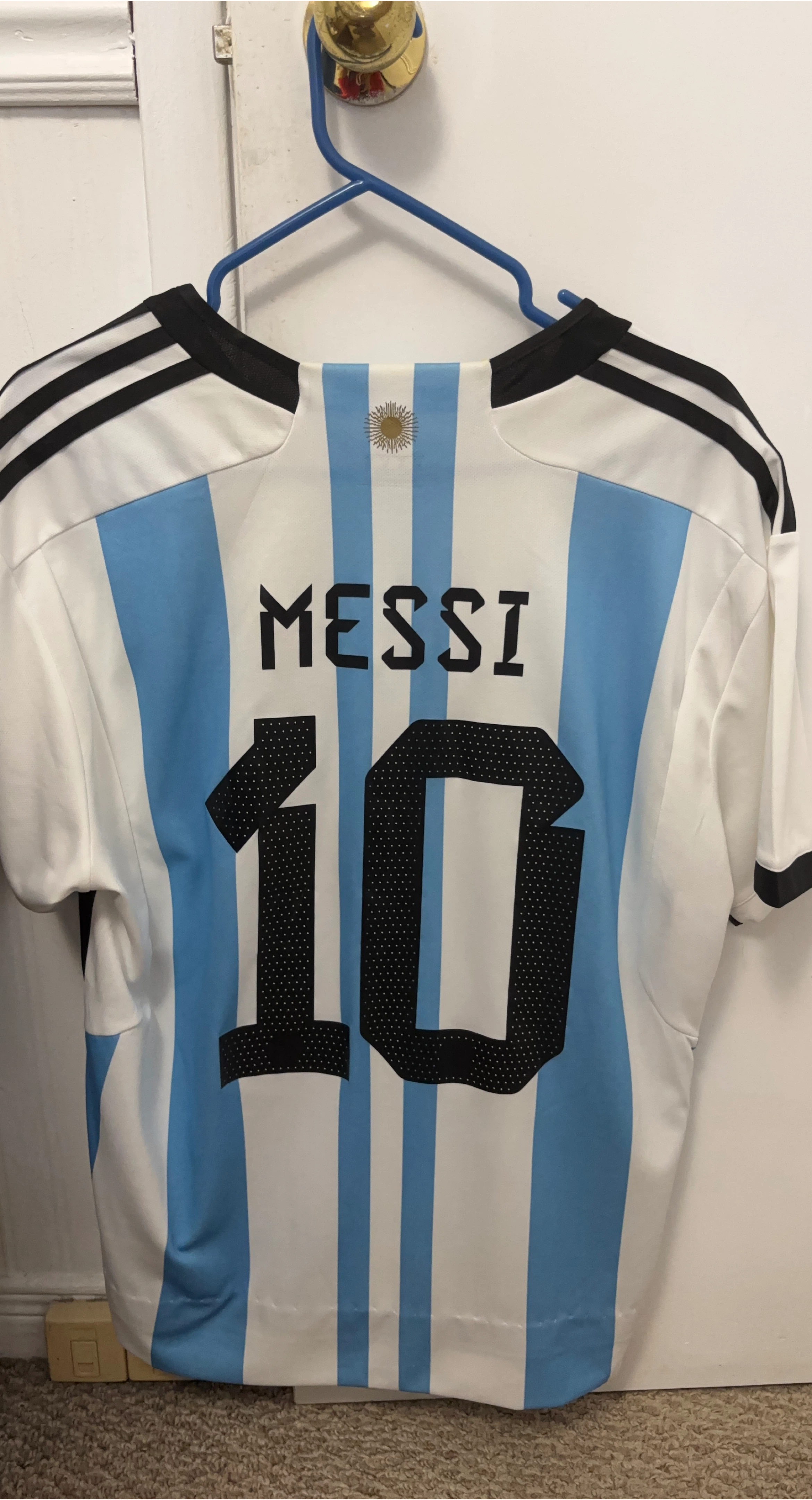 Argentina Messi 10 Soccer Jersey XL