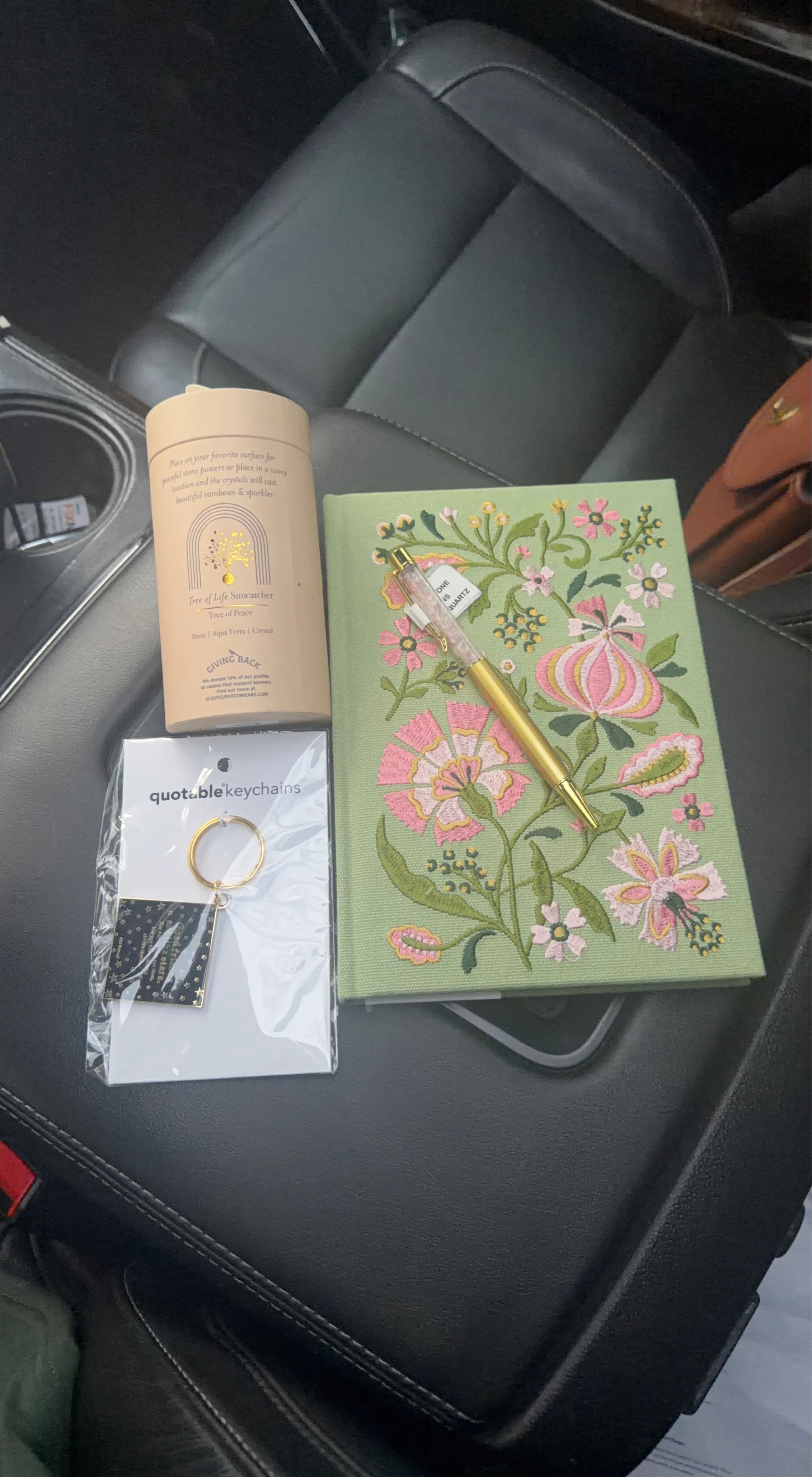Tree of Life Suncatcher with Keychain and Pen