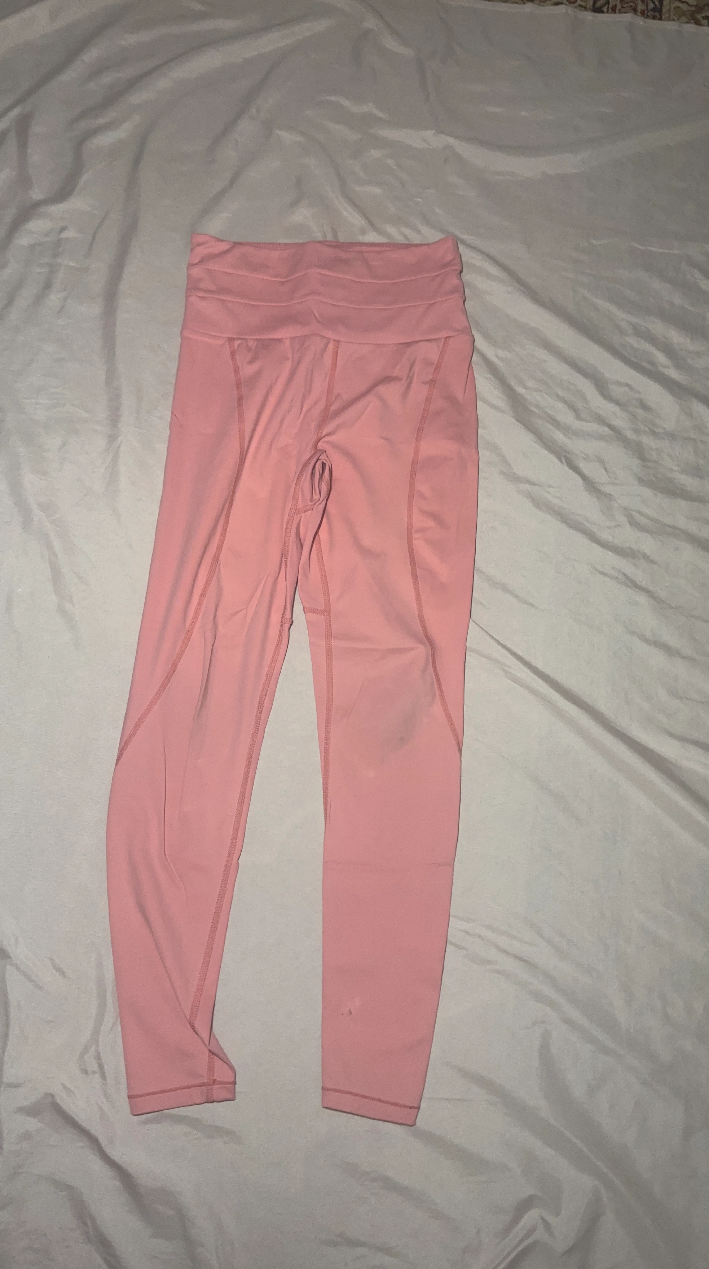 Pink High-Waisted Leggings