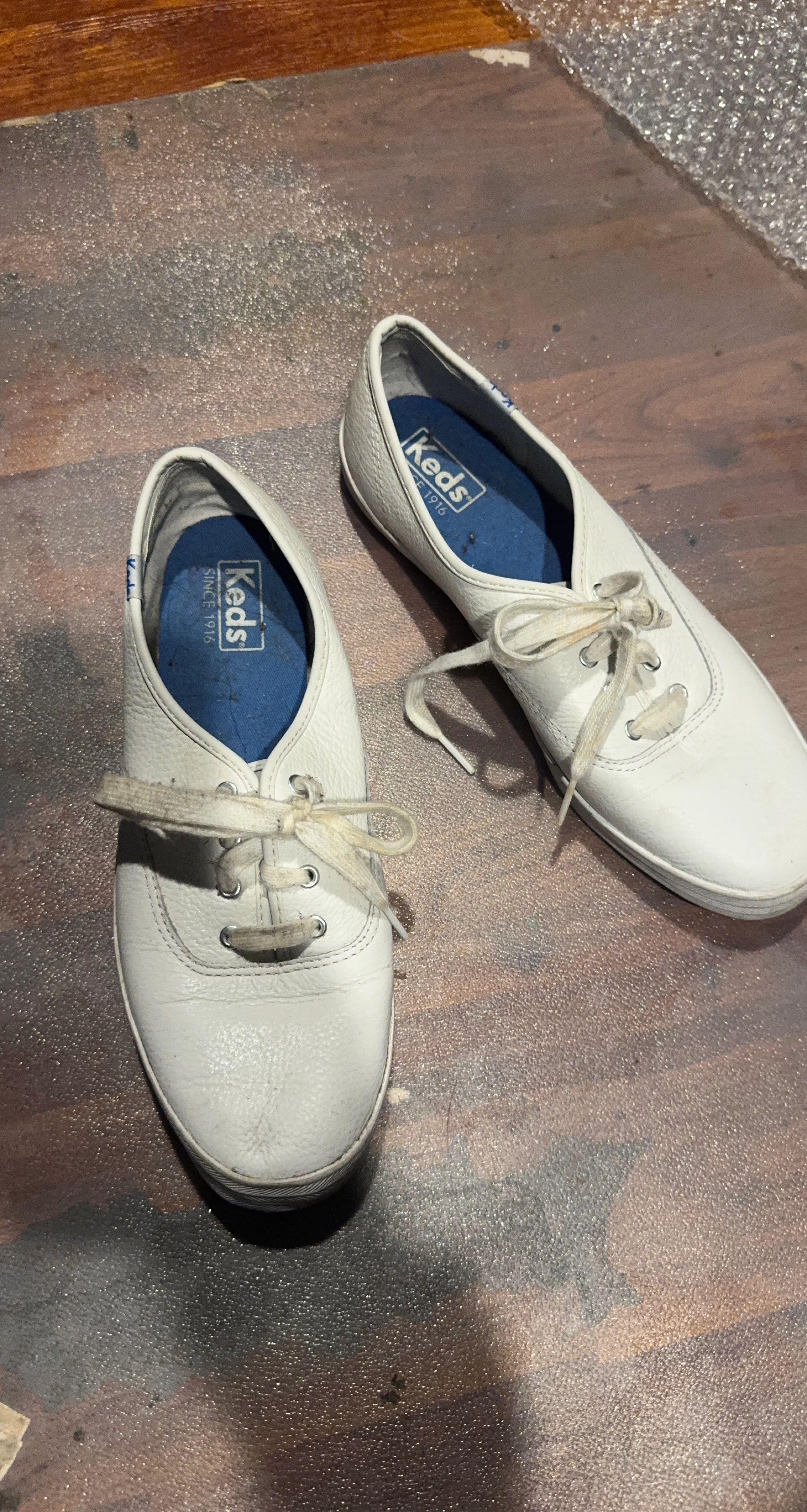 Keds White Leather Sneakers