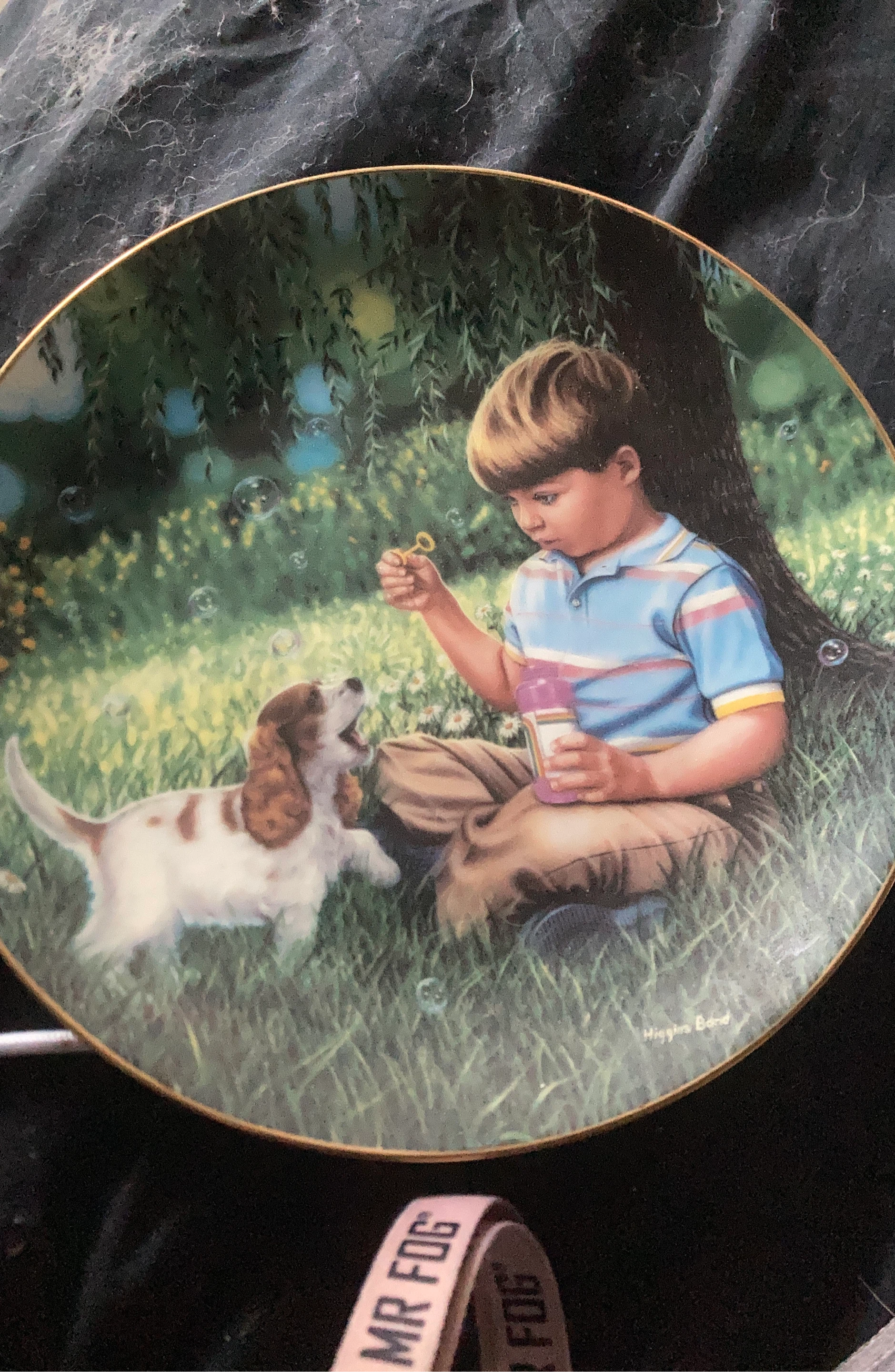 Decorative Plate - Boy and Dog