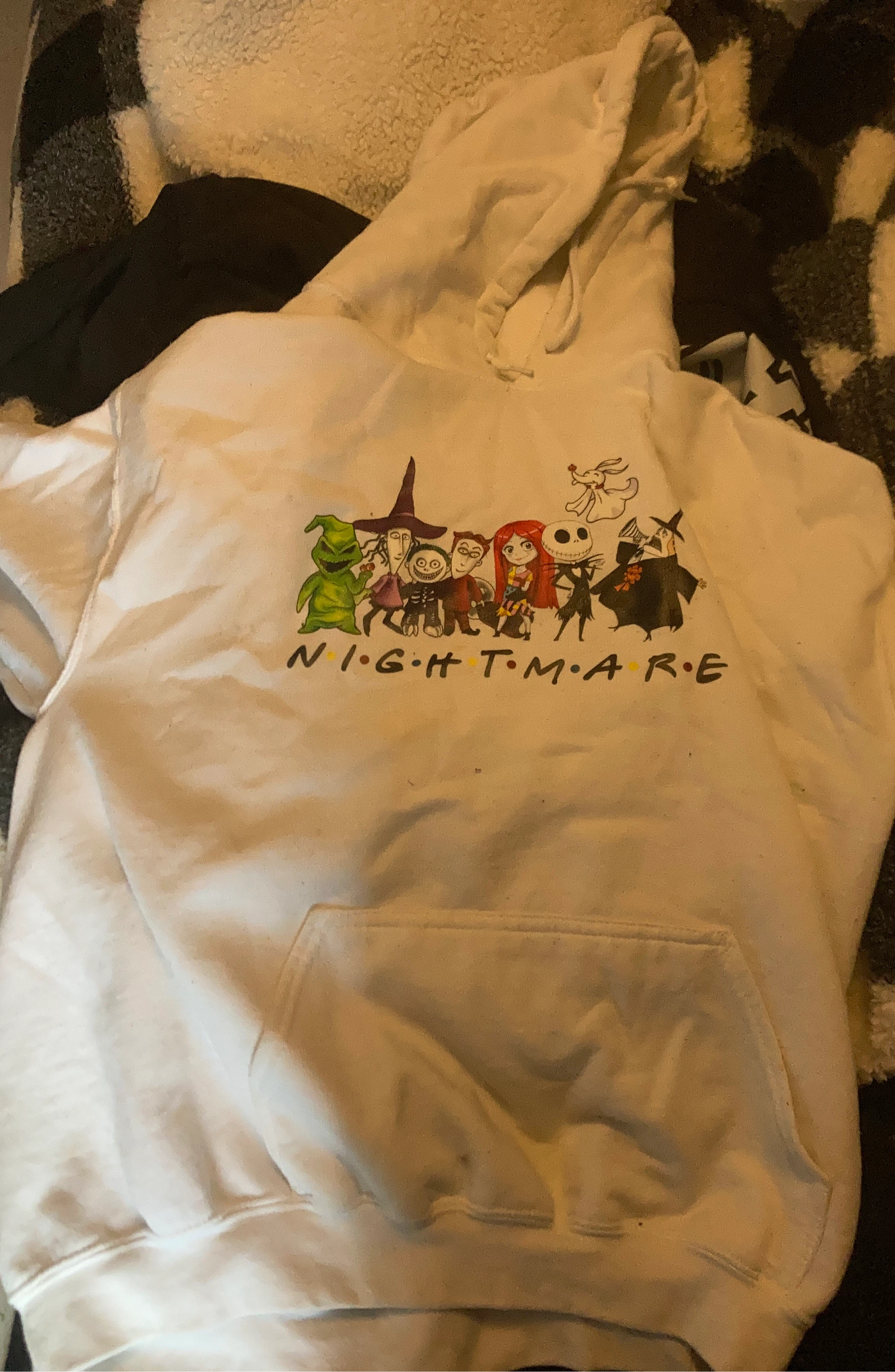 White Nightmare Before Christmas Hoodie